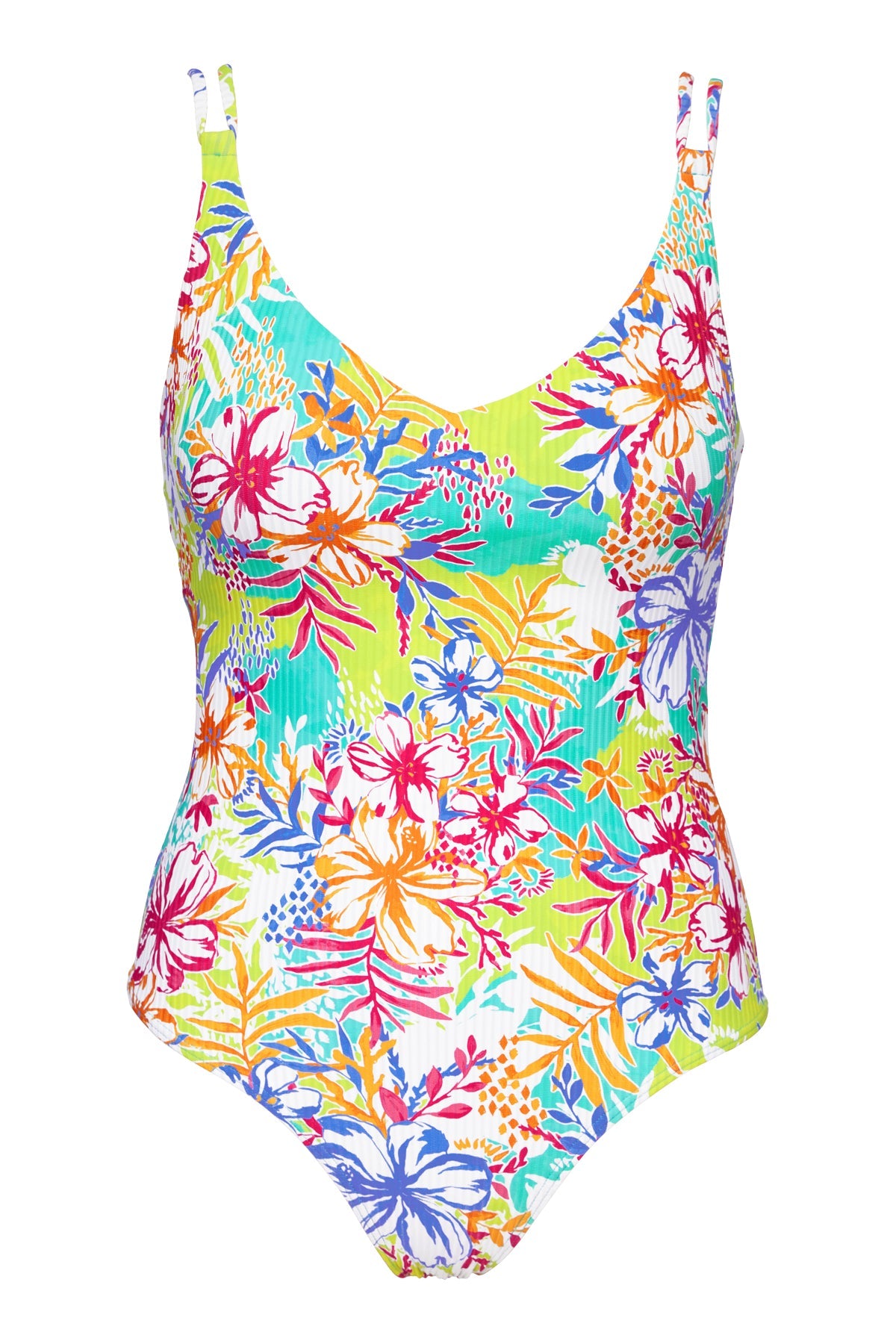 Sunsets Botanical Bliss Sandbar Rib Veronica One Piece