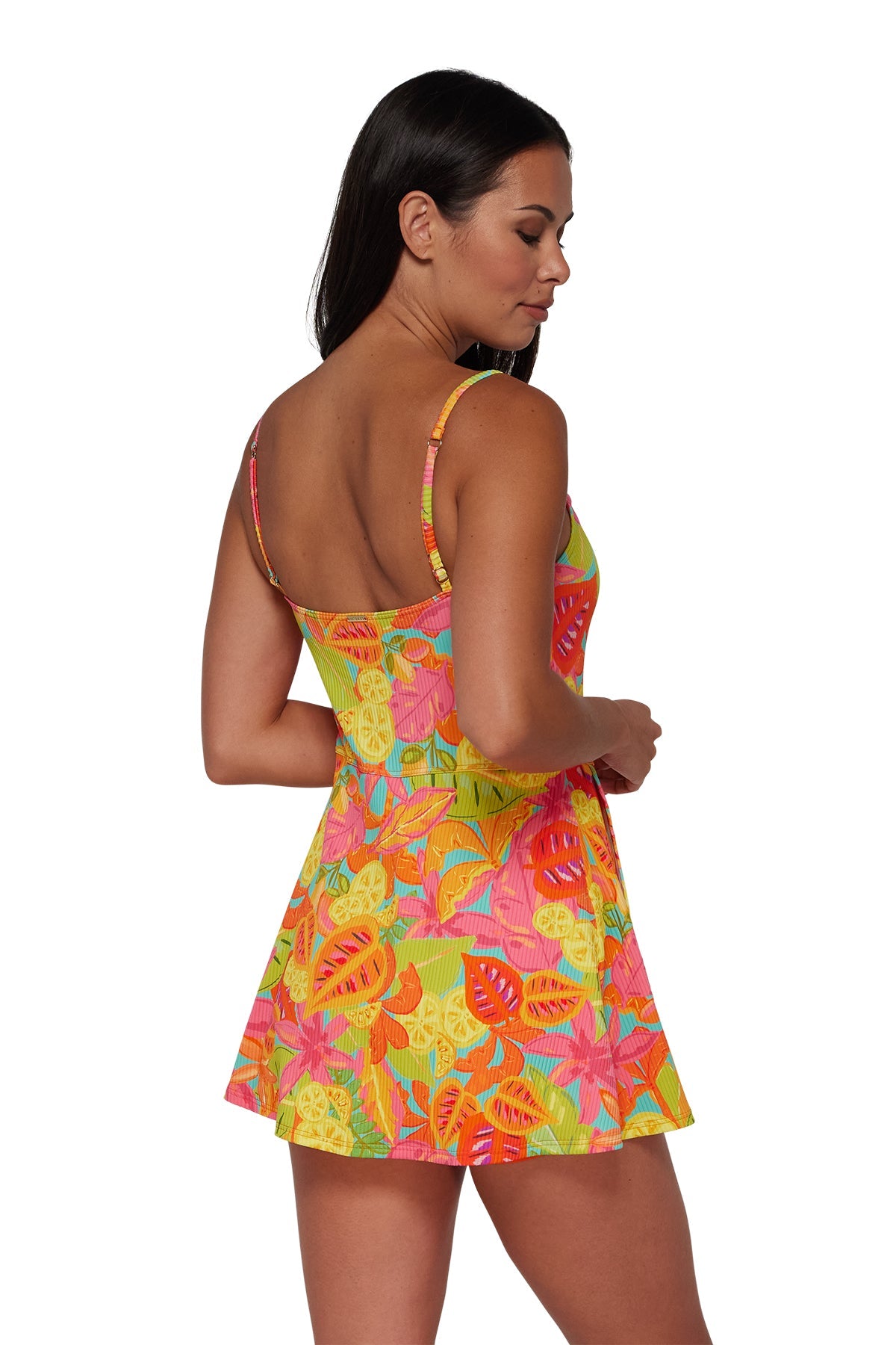 Sunsets Citrus Grove Sandbar Rib Naomi Swim Dress