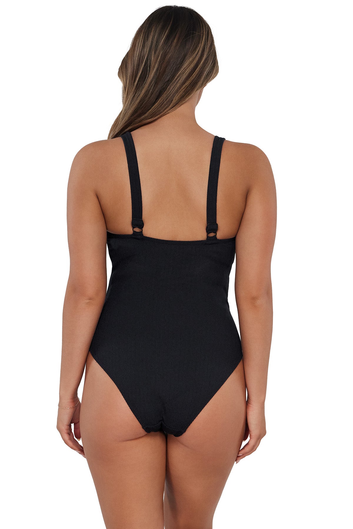 Pacifica Black Rib Lagoon One Piece
