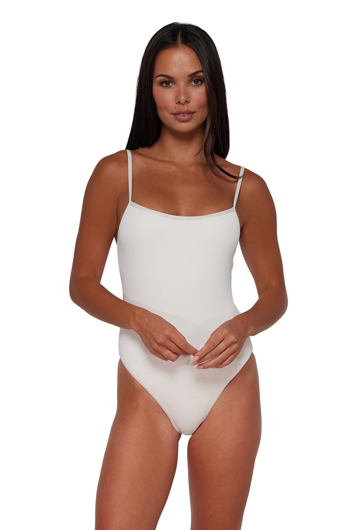 Pacifica Coconut Sorbet Ariel One Piece with Trim