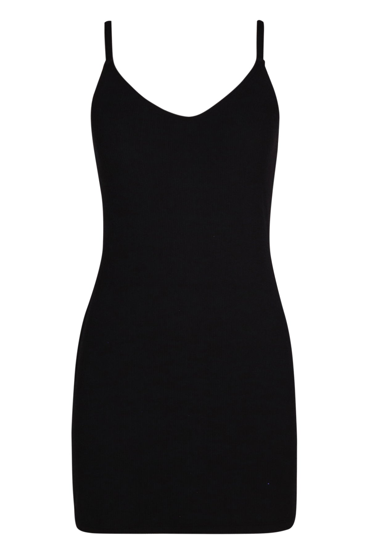 Pacifica Black Rib Zenya Dress Cover-Up