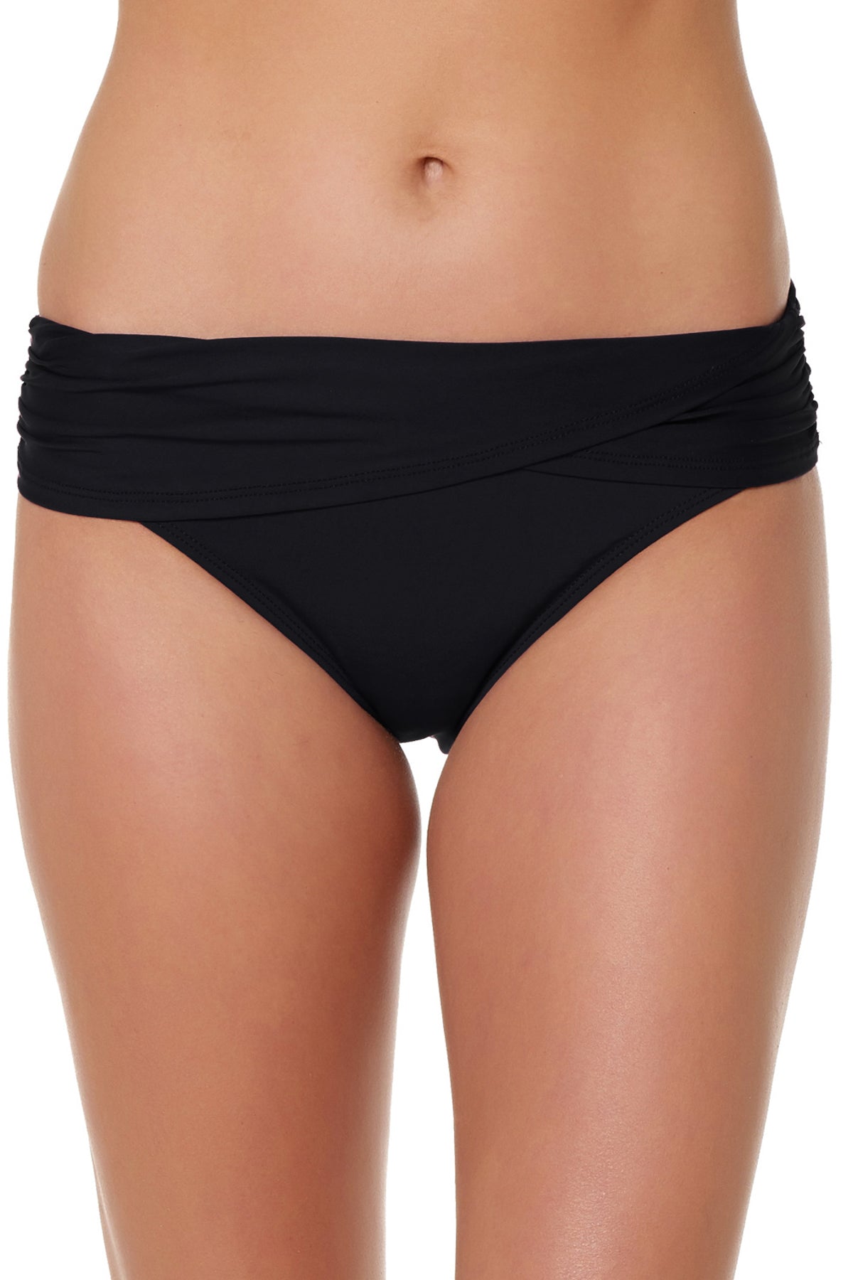 Bleu Rod Beattie Kore Black Sarong Hipster Bottom - Key West Swimwear
