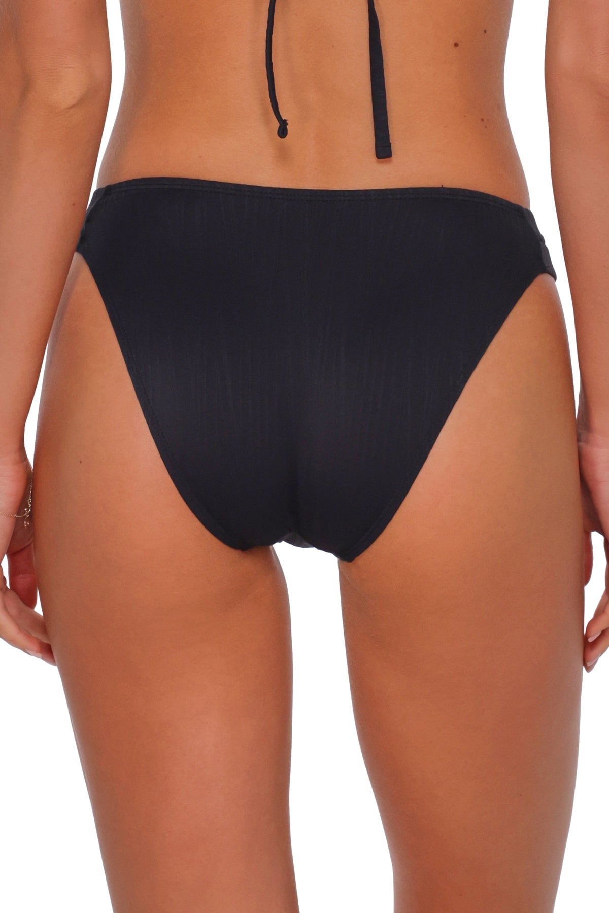 Sunsets Black Seagrass Texture Dora Double Tab Bottom