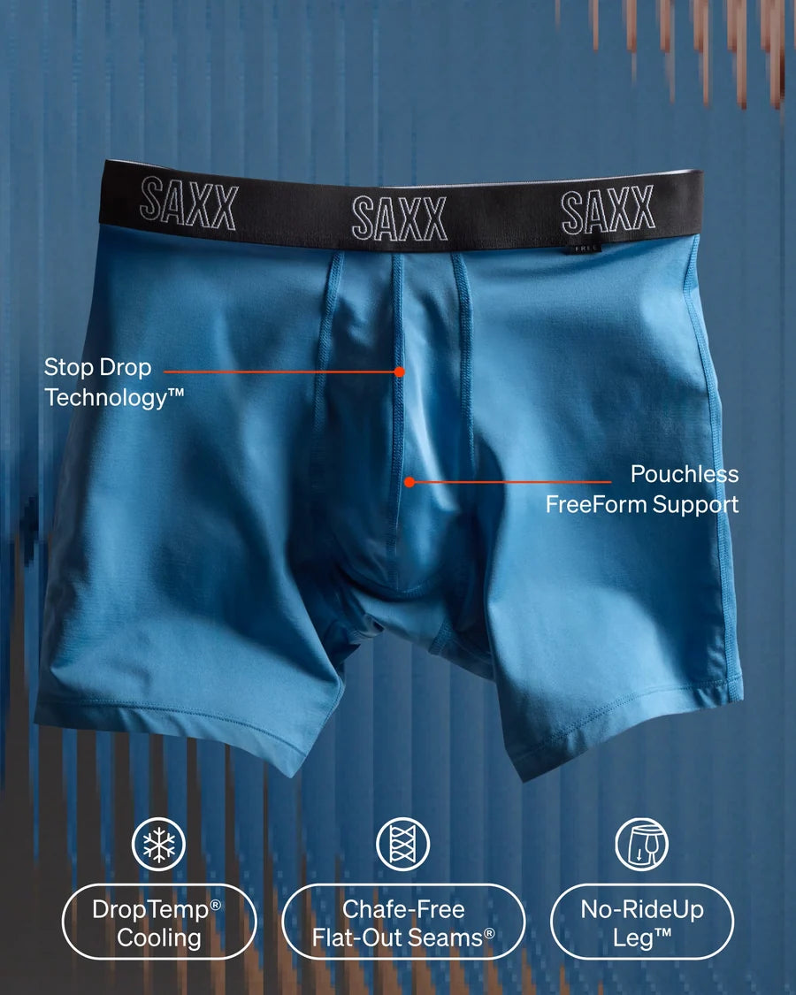 SAXX Underwear DropTemp Cooling Cotton Boxer Brief