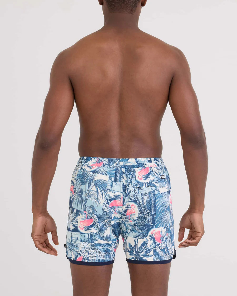 SAXX Harbormaster 2N1 Trunks 5" Botanique-Washed Indigo