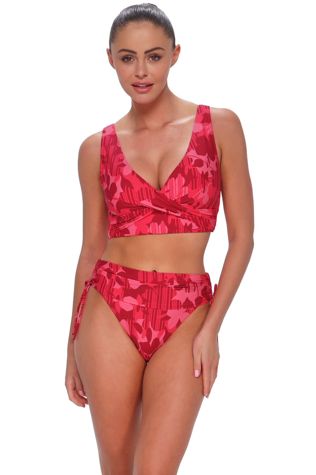 Sunsets Rambling Rose Darci High Waist Bottom