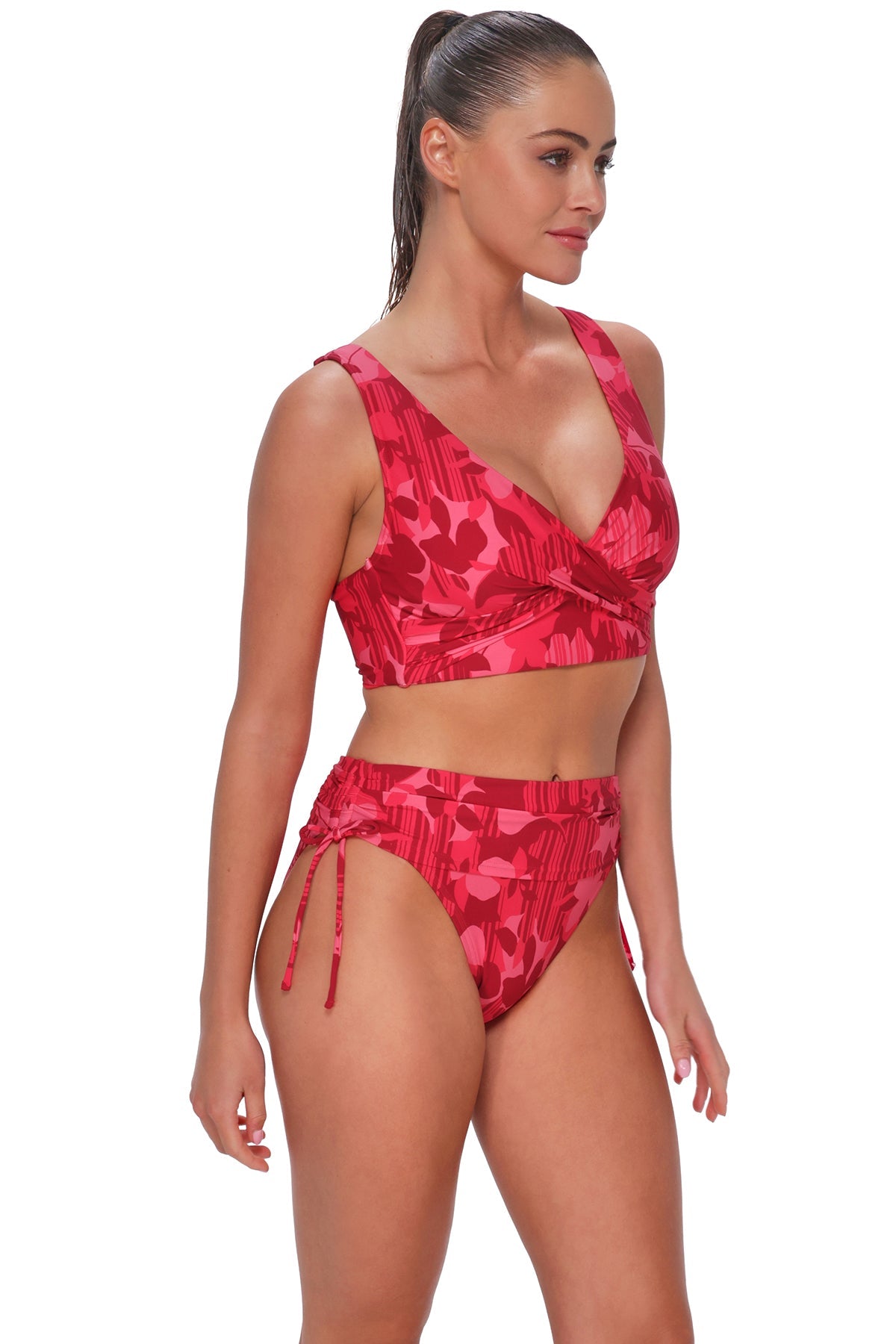 Sunsets Rambling Rose Darci High Waist Bottom