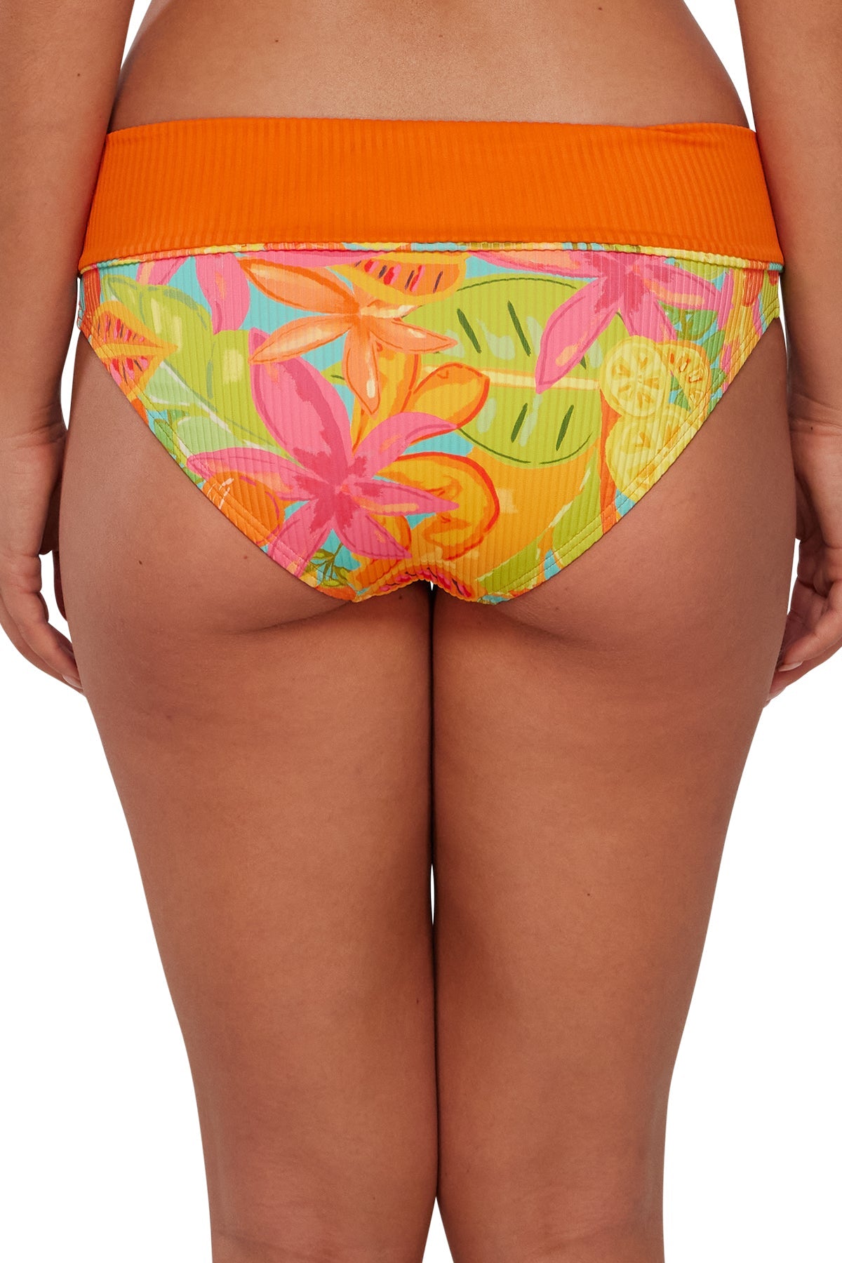 Sunsets Citrus Grove Sandbar Rib Capri High Waist Bottom