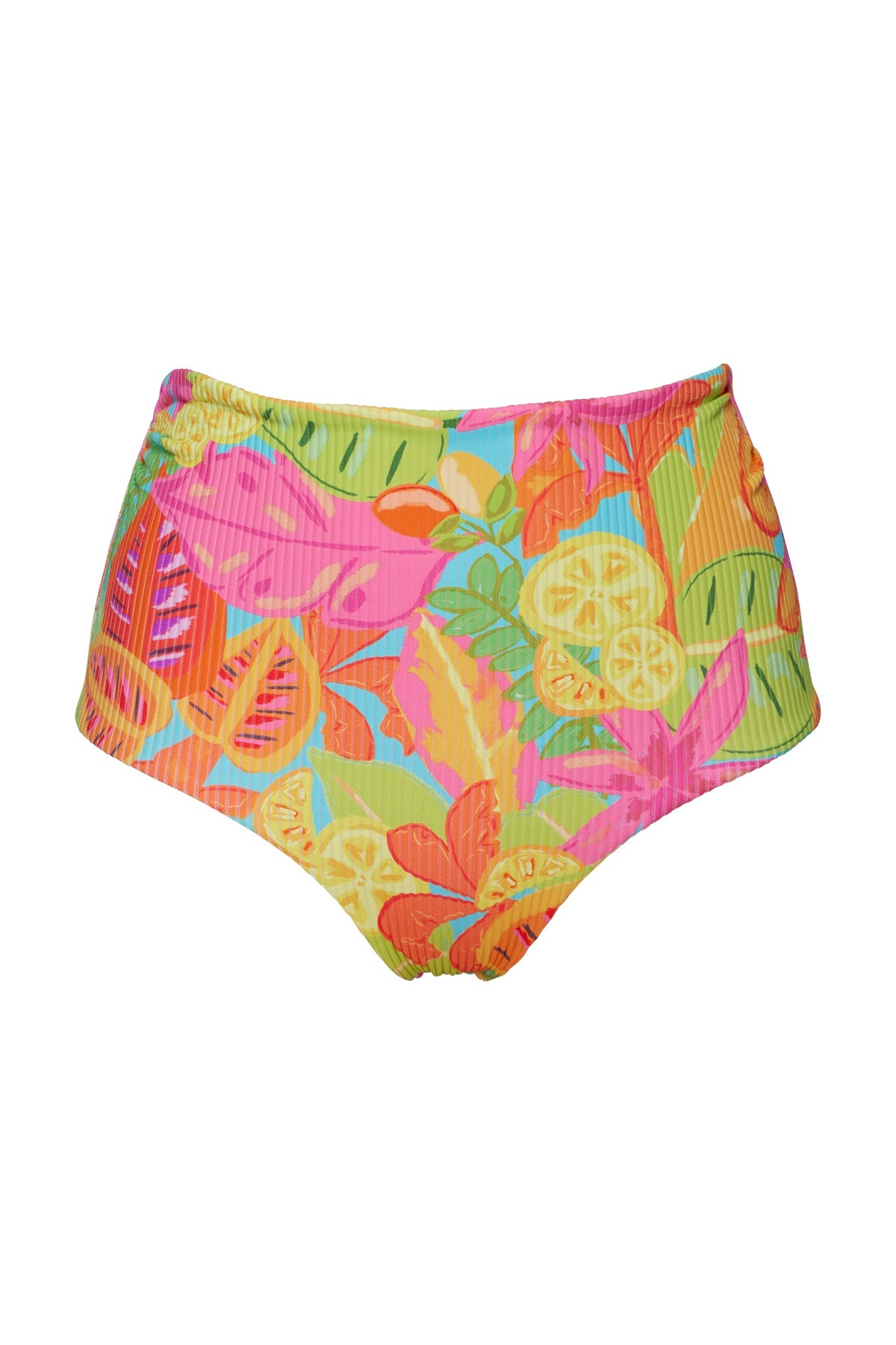 Sunsets Citrus Grove Sandbar Rib Capri High Waist Bottom