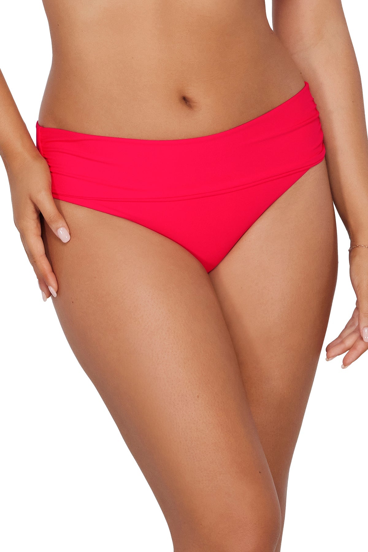 Sunsets Geranium Capri High Waist Bottom