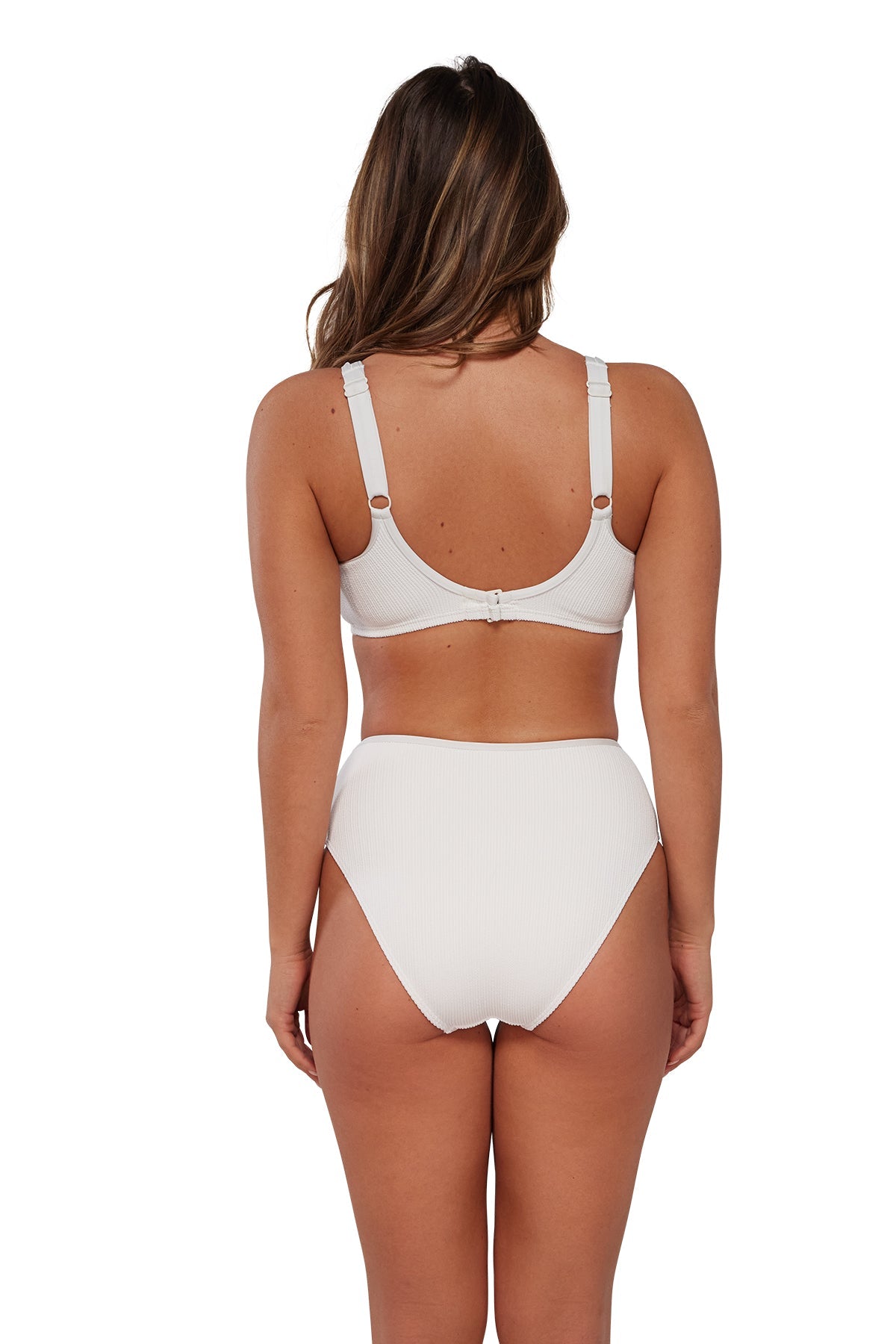 Pacifica Coconut Sorbet Astrid High Waist Bottom with Trim