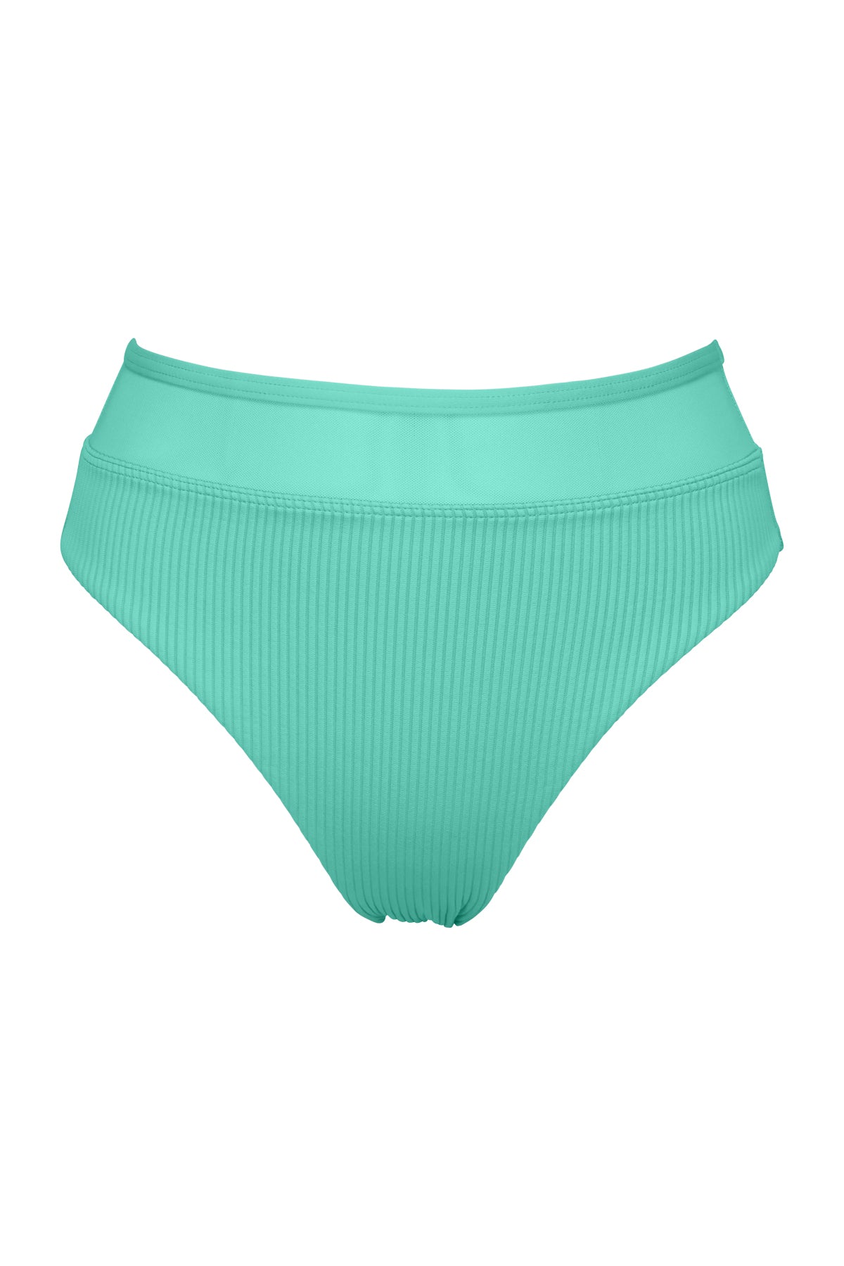 Sunsets Aqua Mist Sandbar Rib Annie High Waist Bottom