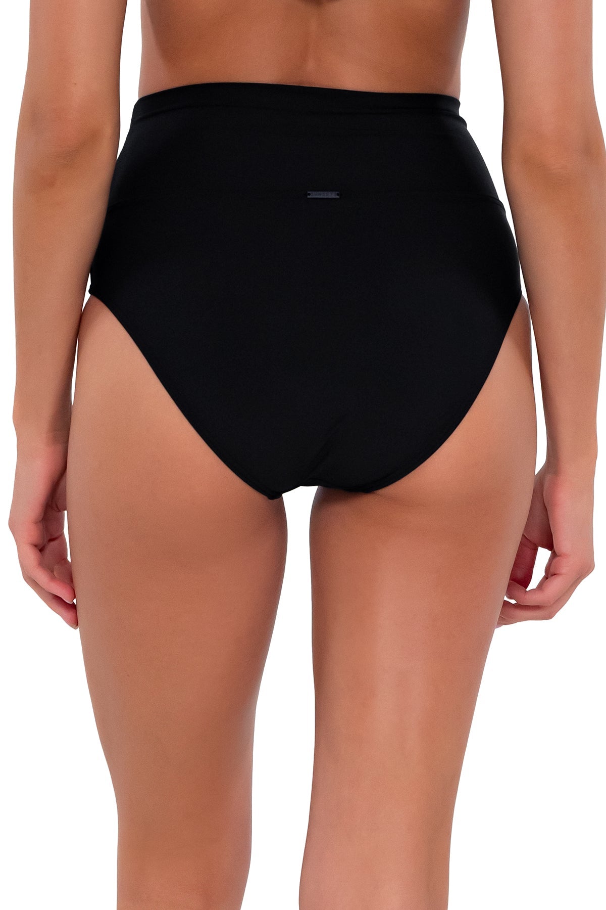 Sunsets Black Hannah High Waist Bottom