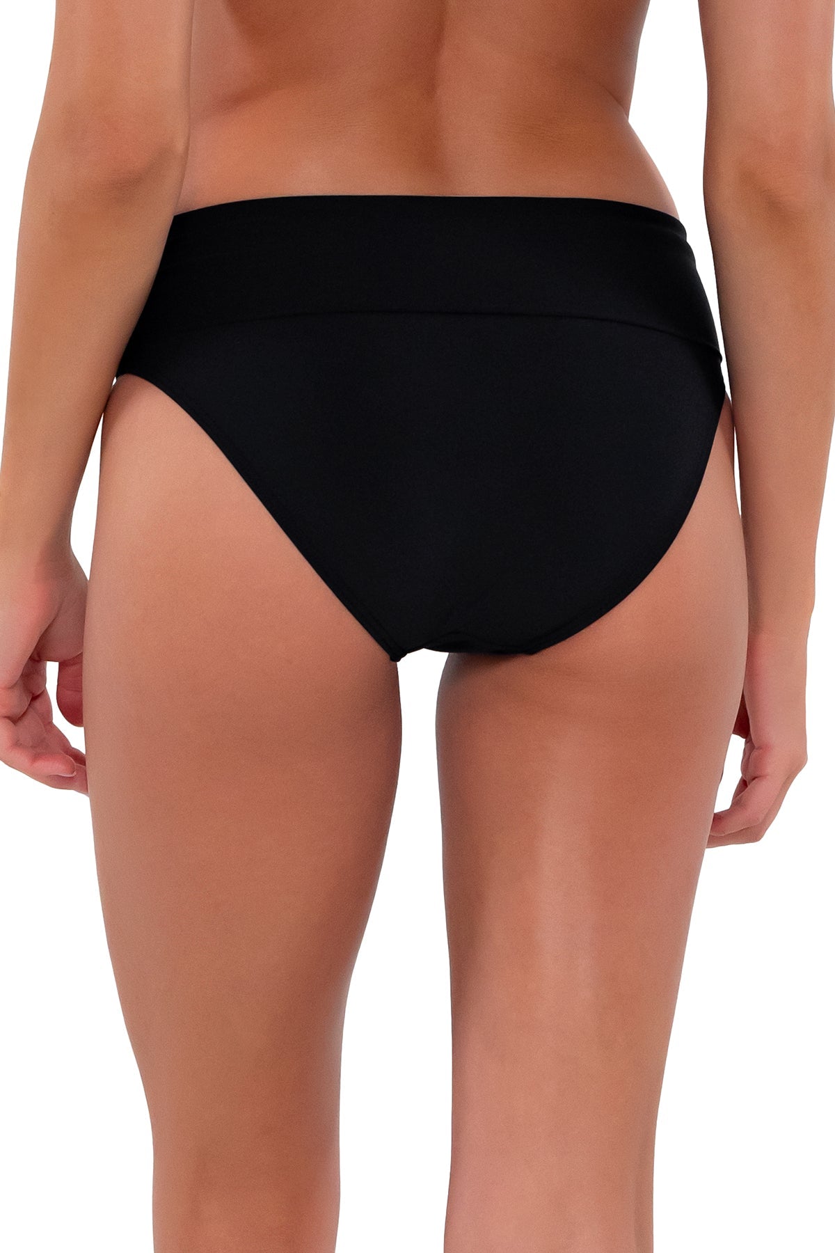 Sunsets Black Hannah High Waist Bottom