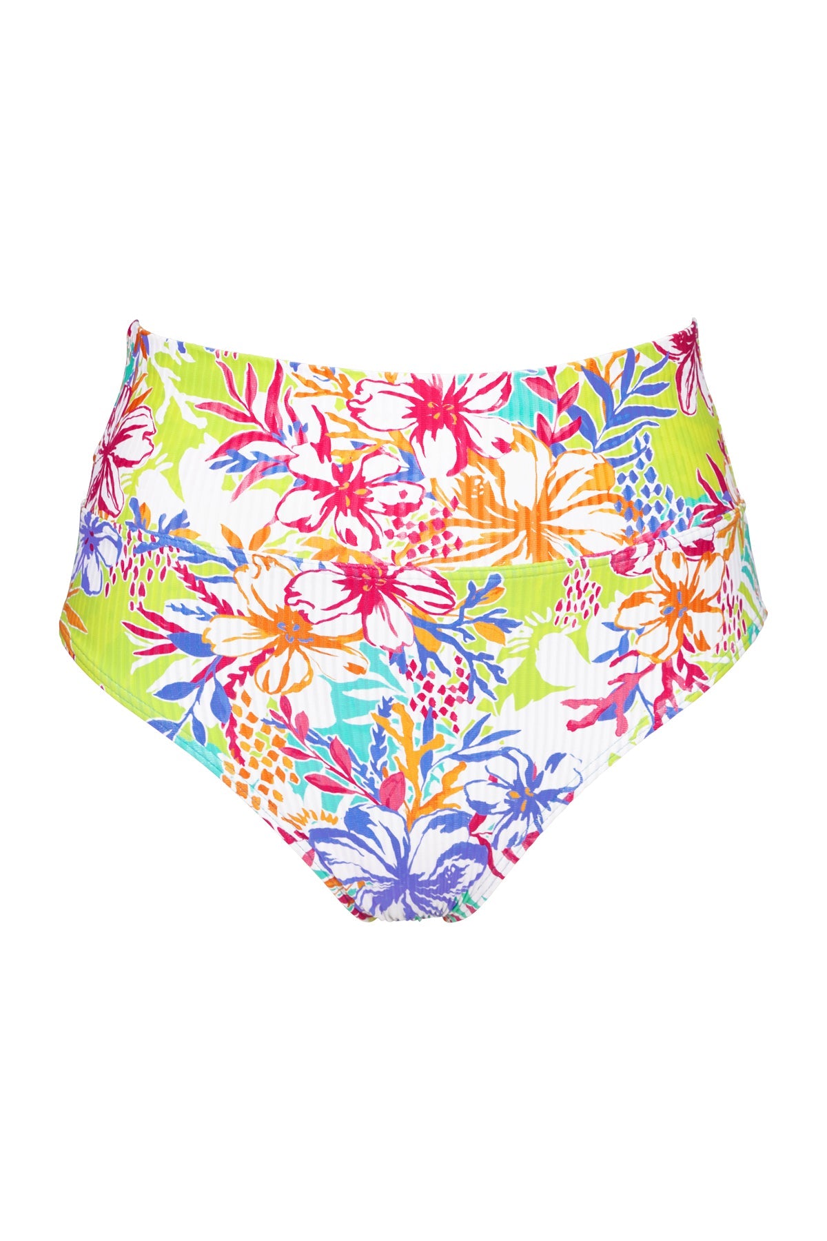 Sunsets Botanical Bliss Sandbar Rib Hannah High Waist Bottom