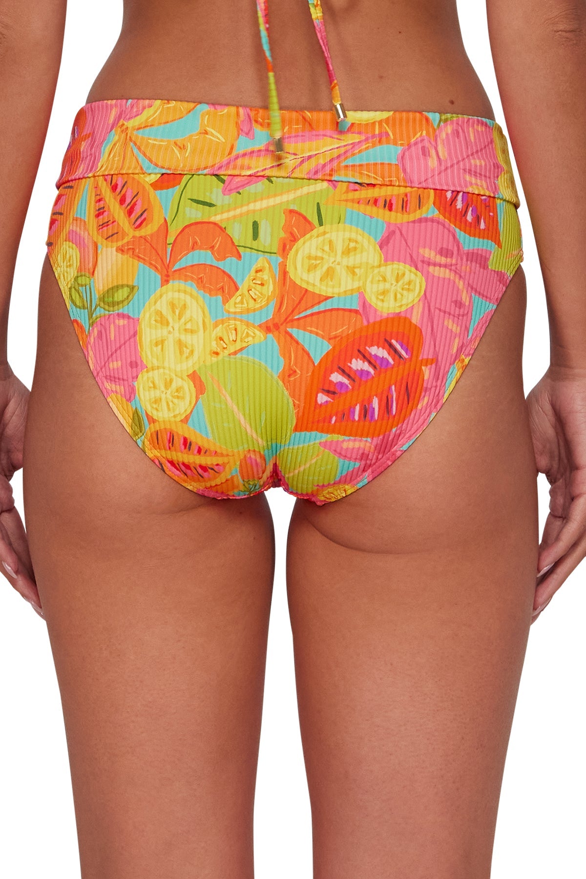 Sunsets Citrus Grove Sandbar Rib Hannah High Waist Bottom
