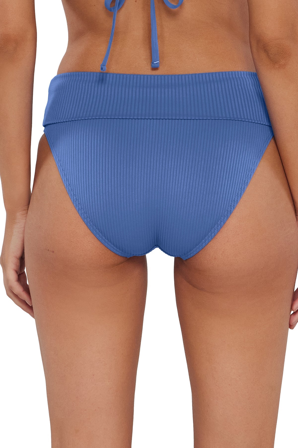 Sunsets Harbor Blue Sandbar Rib Hannah High Waist Bottom