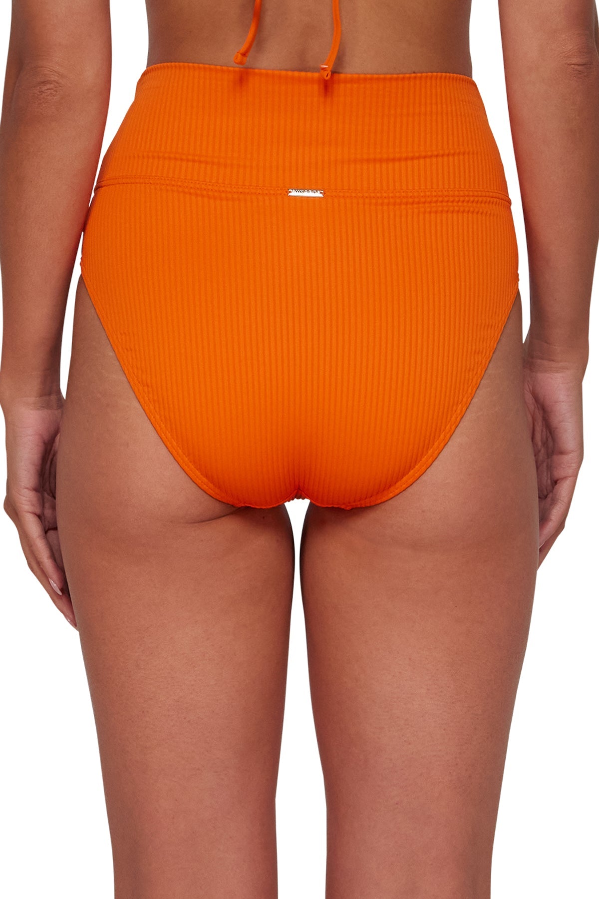 Sunsets Kumquat Sandbar Rib Hannah High Waist Bottom