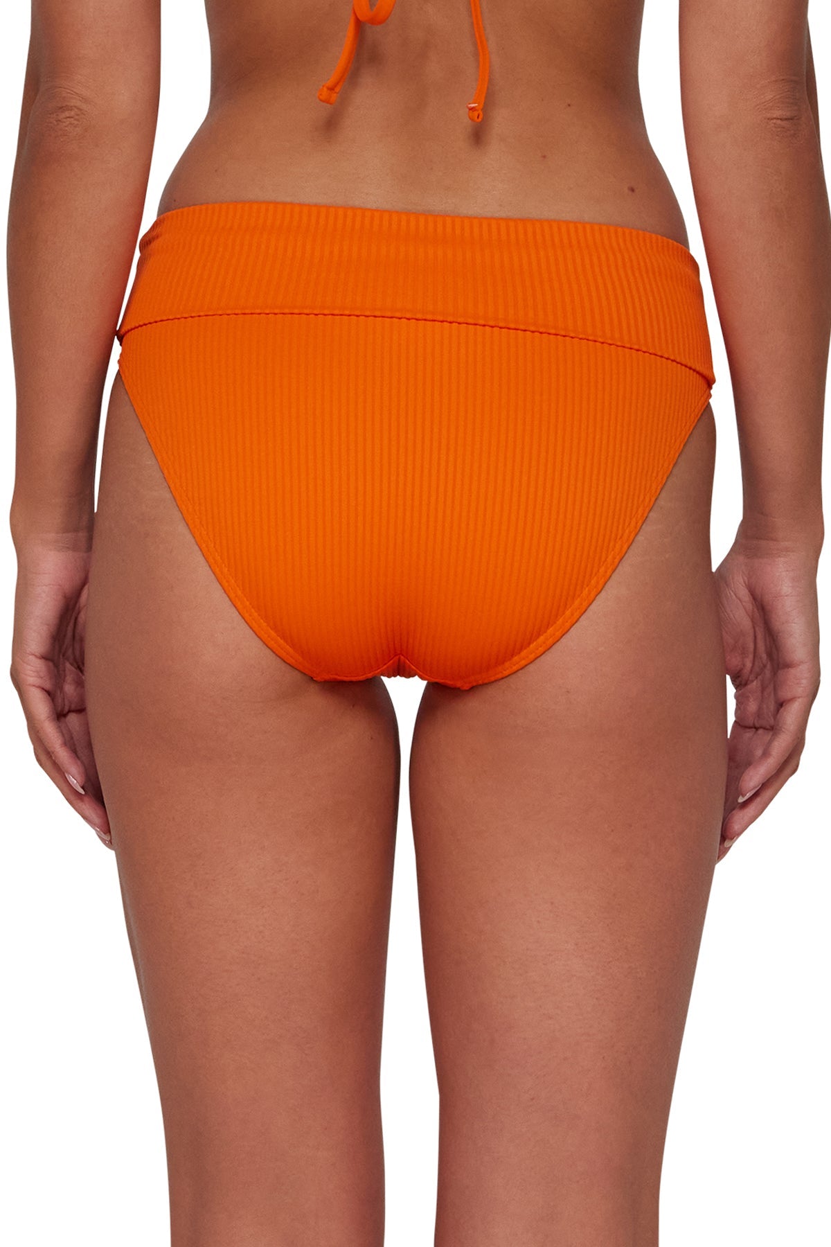 Sunsets Kumquat Sandbar Rib Hannah High Waist Bottom