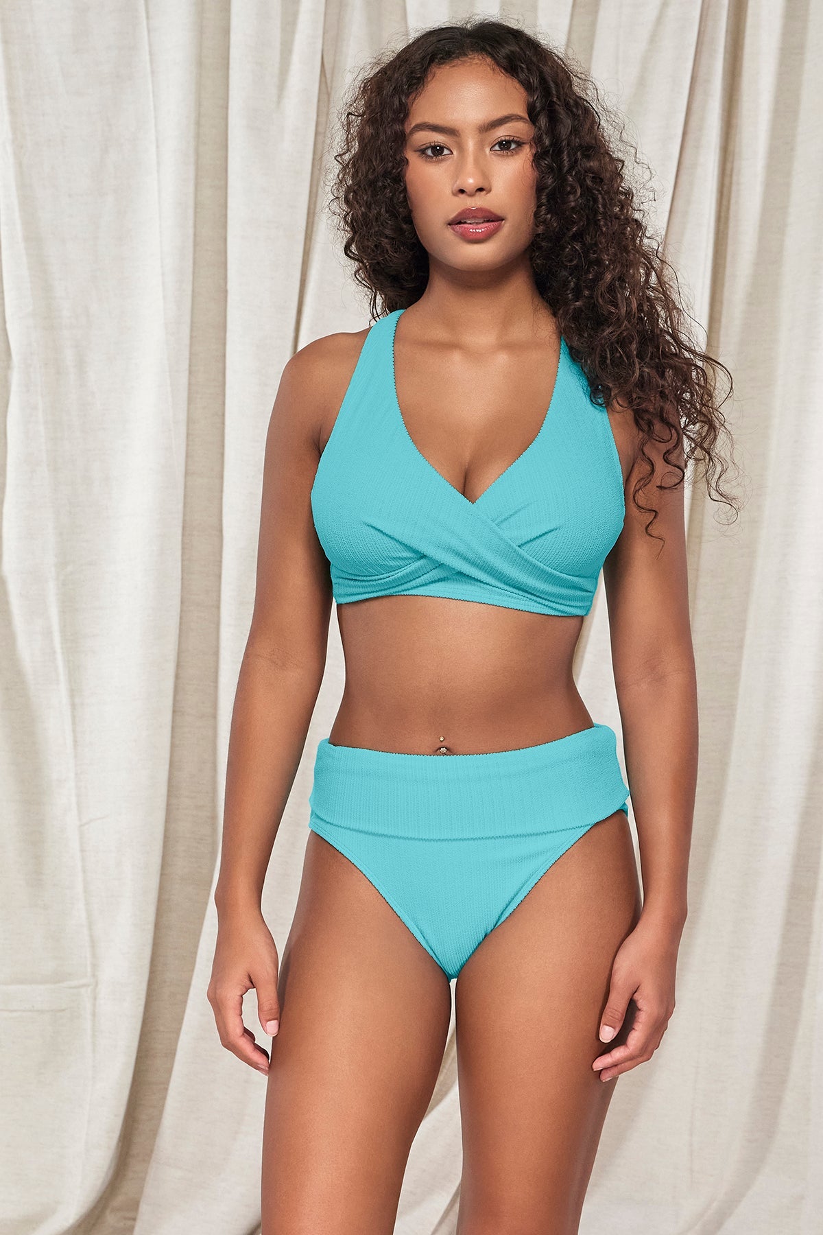 Pacifica Pool Party Hannah High Waist Bottom