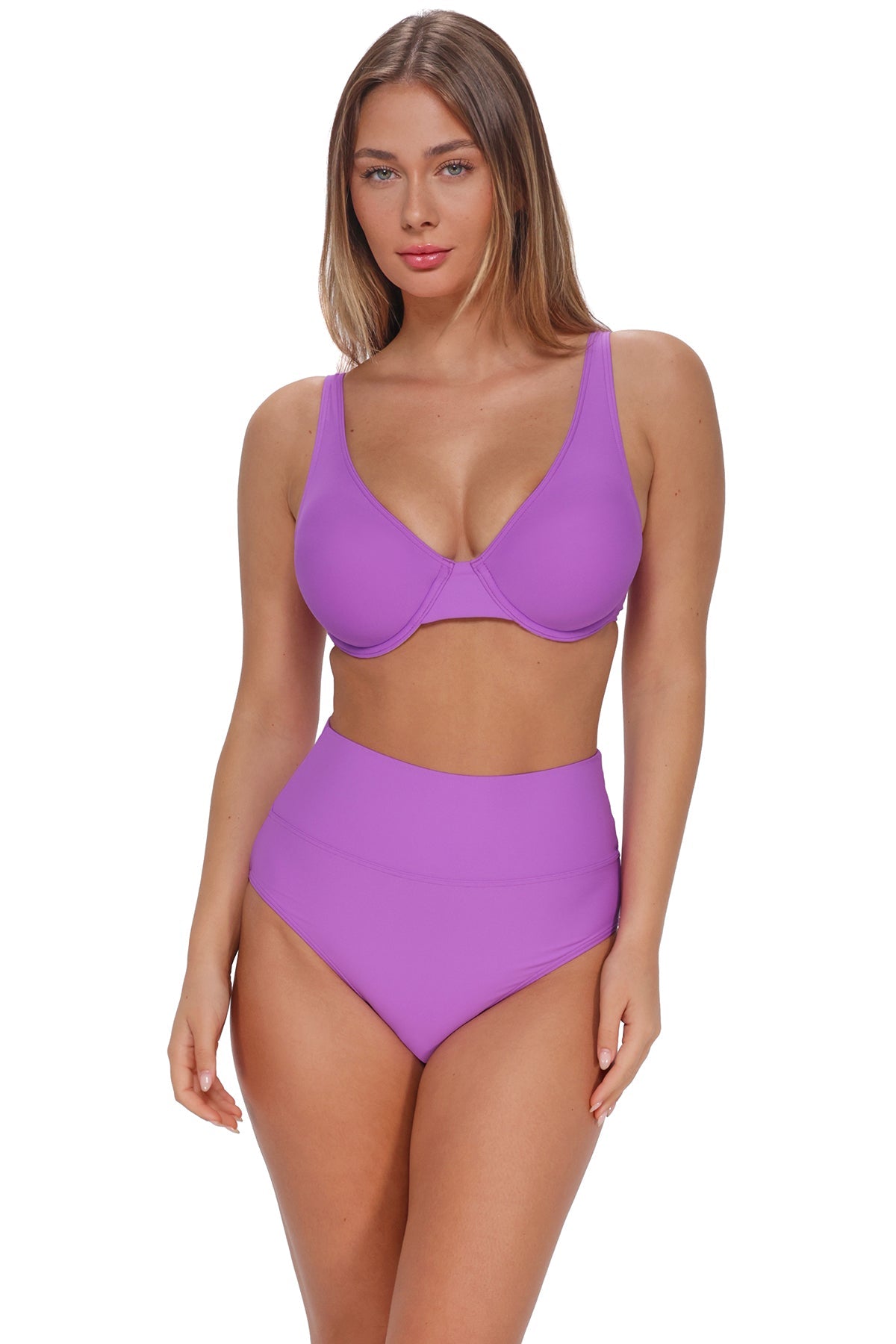 Sunsets Berry Burst Hannah High Waist Bottom