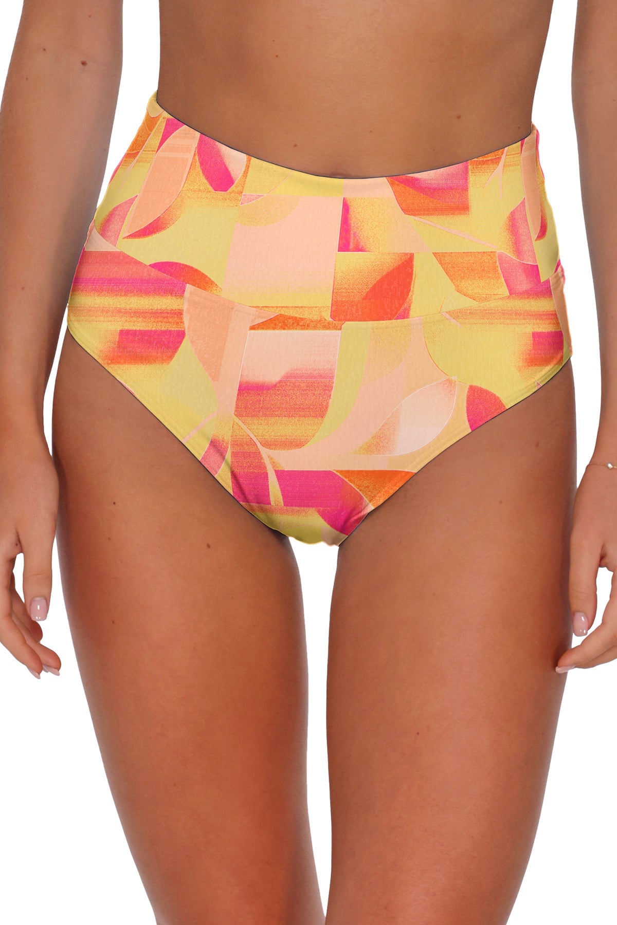 Sunsets Dreamsicle Crepe Hannah High Waist Bottom