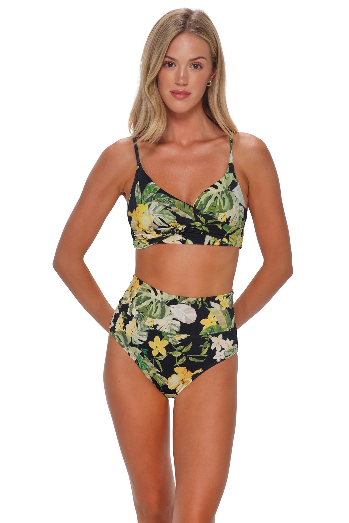 Sunsets Night Bloom Hannah High Waist Bottom
