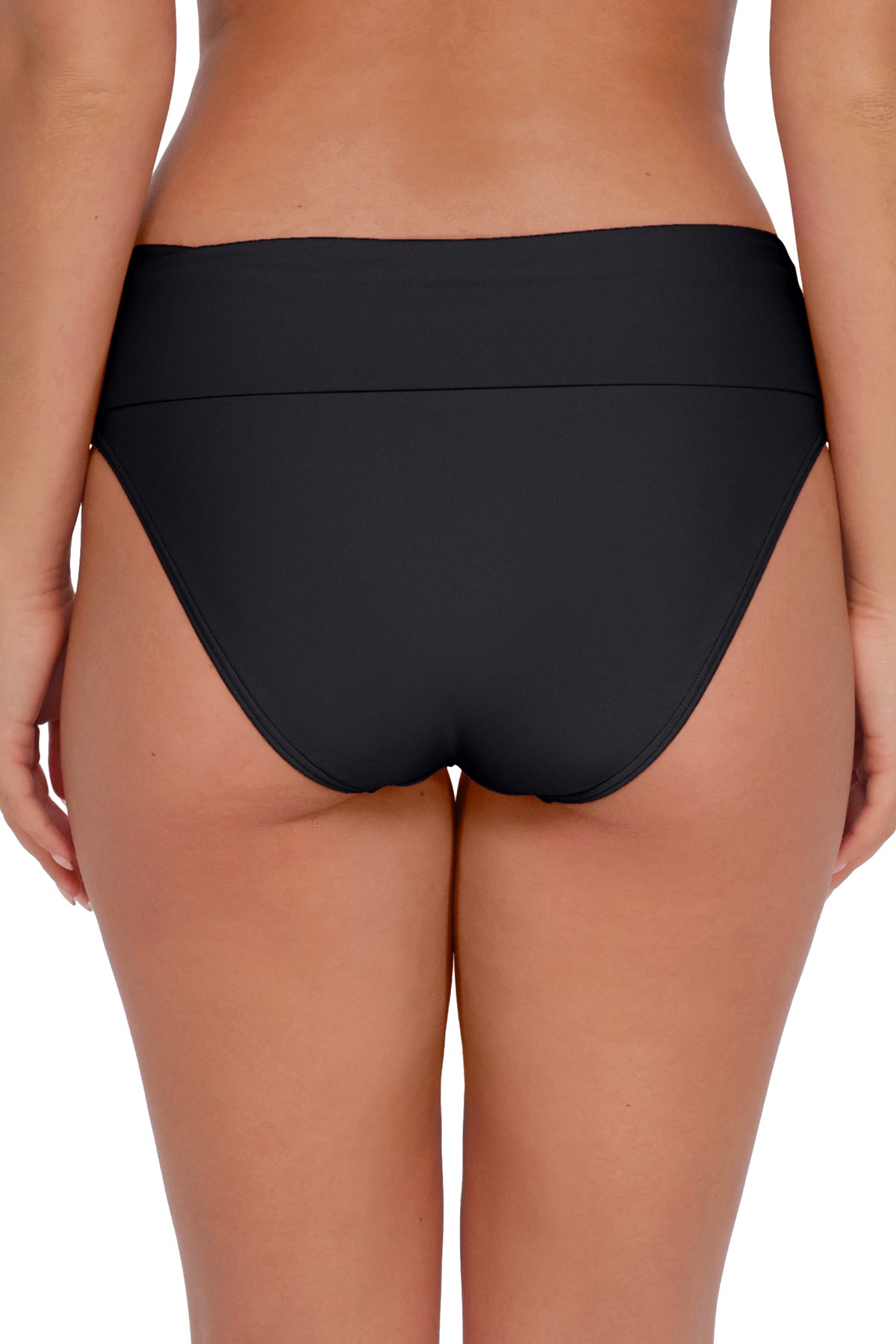 Sunsets Black Arlene With Tummy Control Bottom
