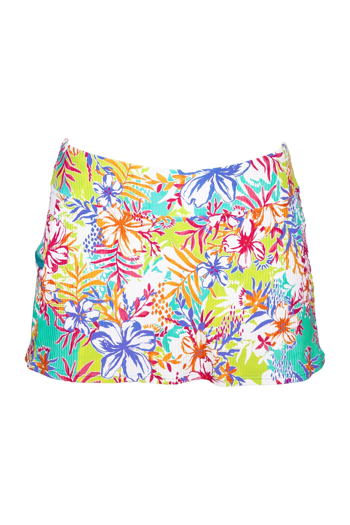 Sunsets Botanical Bliss Sandbar Rib Sporty Swim Skirt