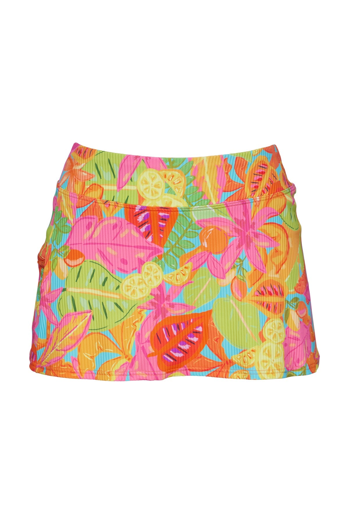 Sunsets Citrus Grove Sandbar Rib Sporty Swim Skirt Bottom
