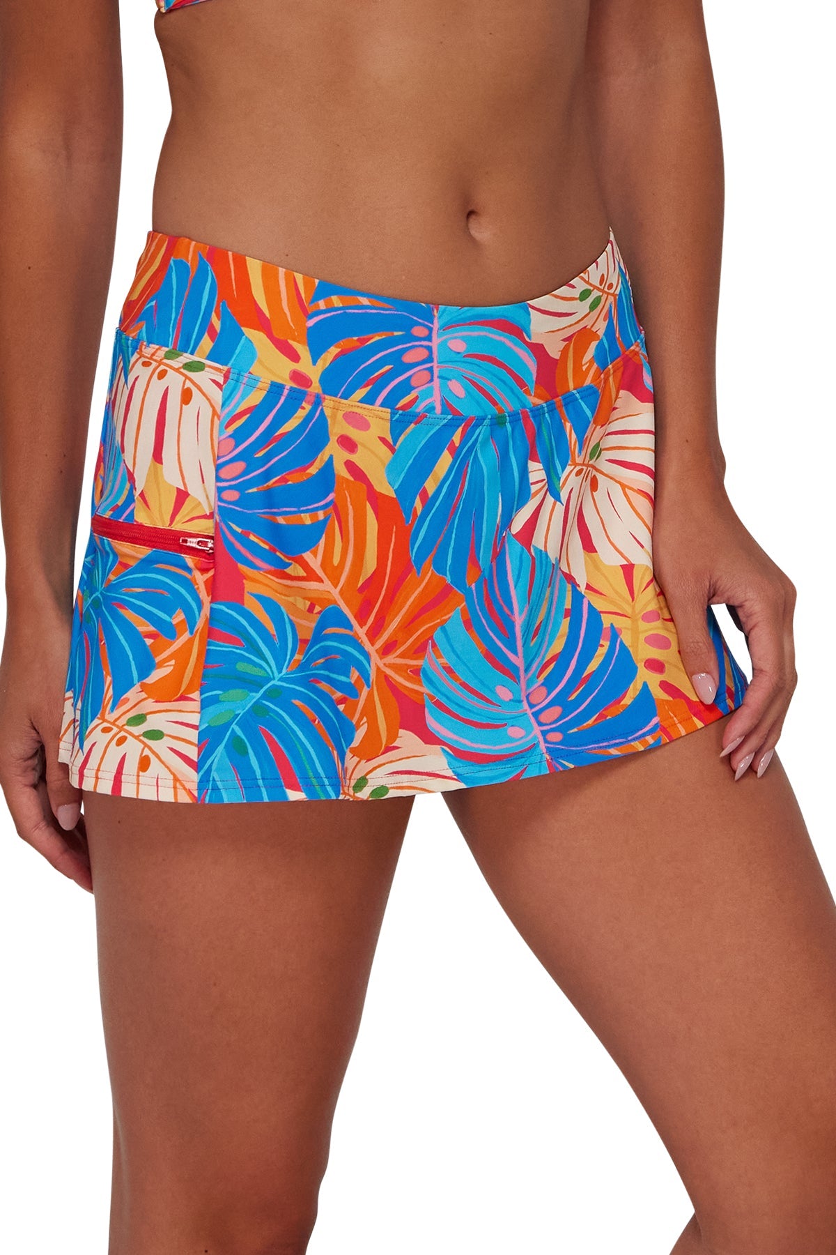 Sunsets Zesty Tropicana Sporty Swim Skirt Bottom