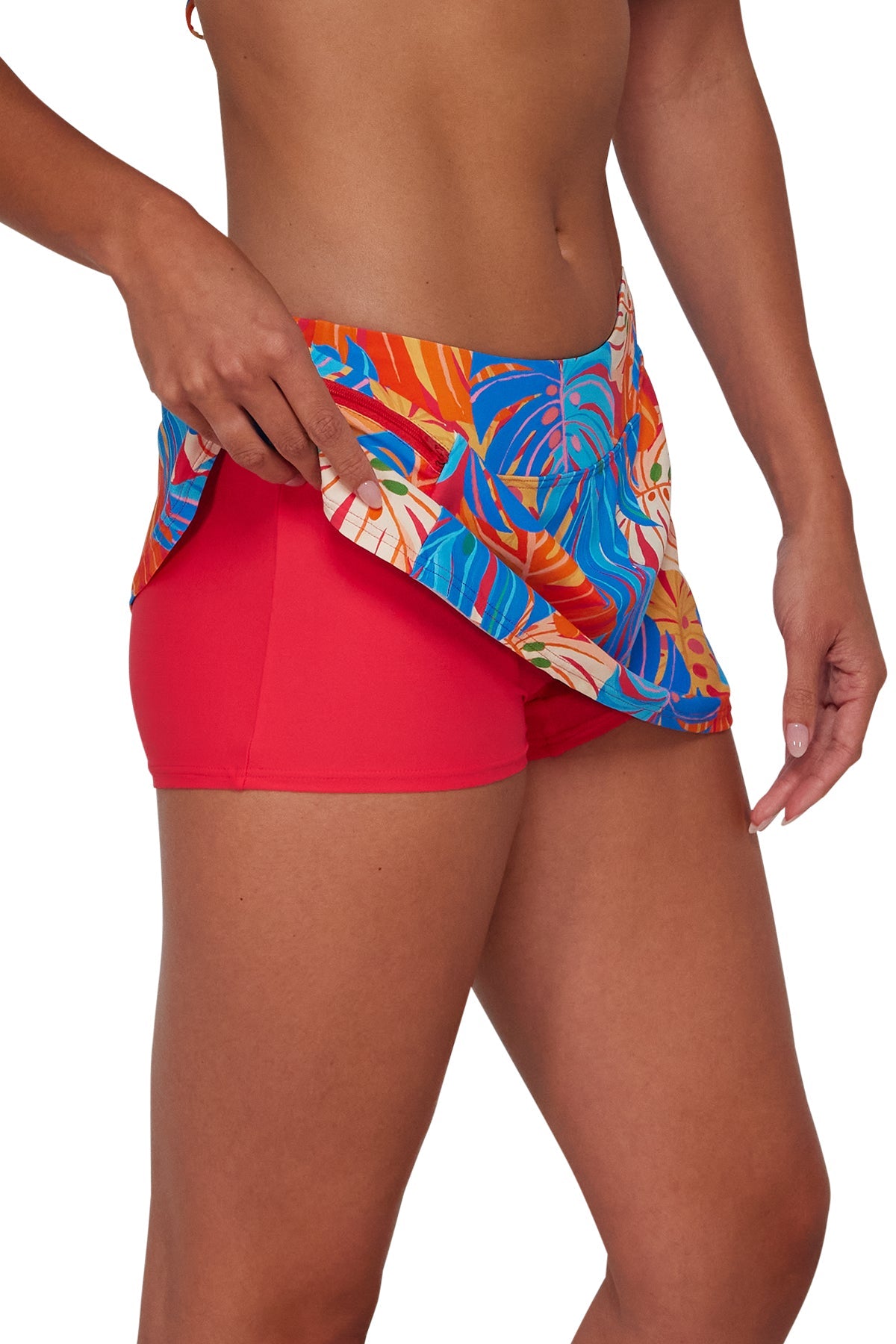 Sunsets Zesty Tropicana Sporty Swim Skirt Bottom