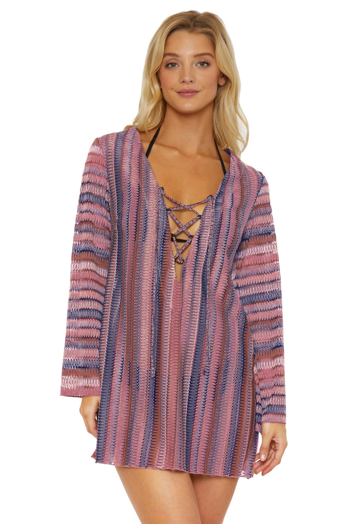 Isabella Rose Syracuse Lace-Up Crochet Tunic