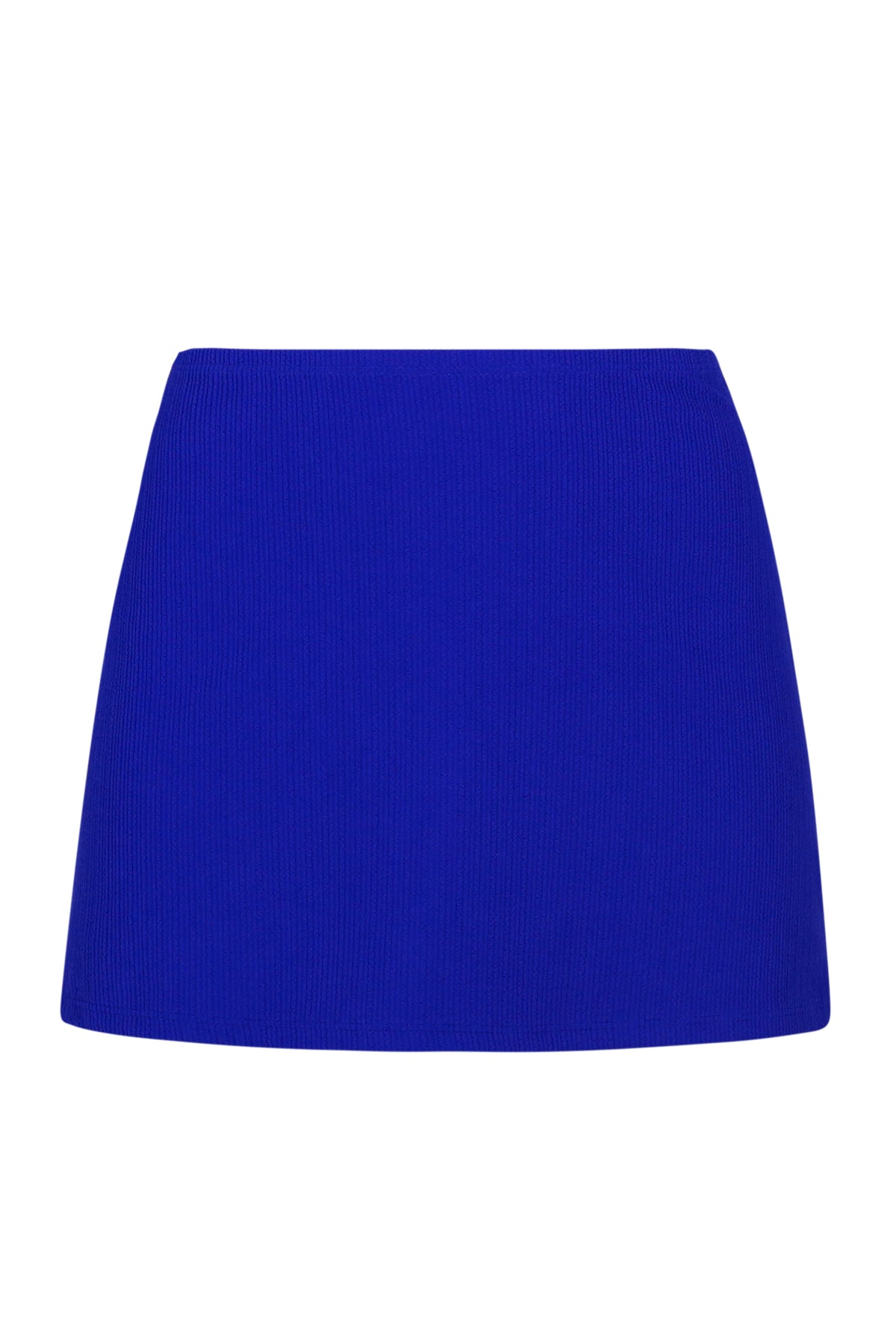 Pacifica Vivid Blue Rib Cove Mini Skirt Cover-Up