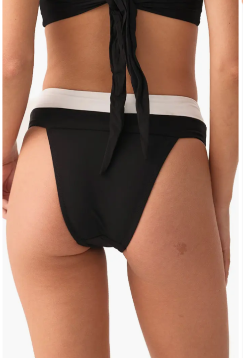 SALE PQ Swim Jet Black Banded Bottom