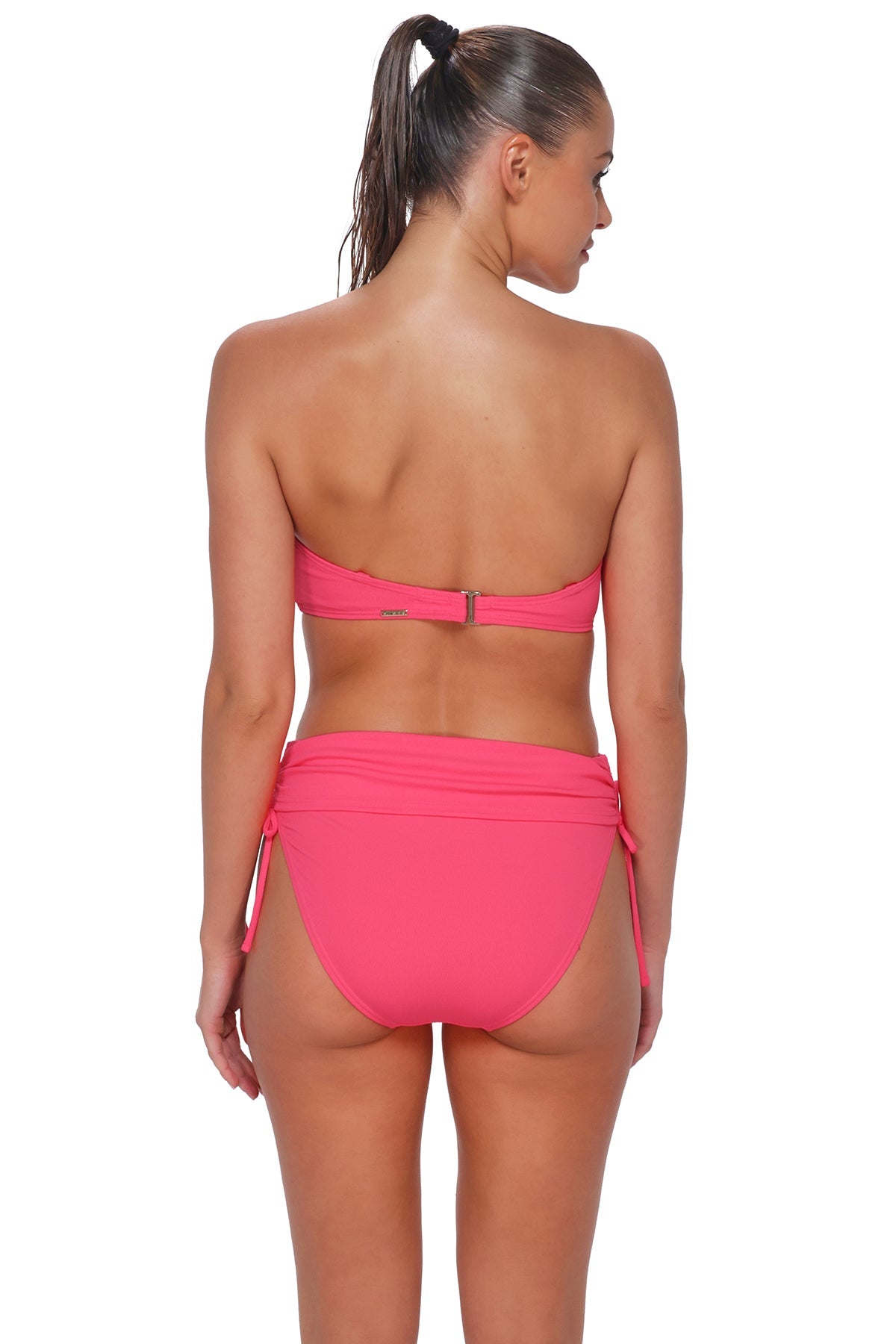 Sunsets Posy Pink Crepe Loretta Bandeau Top