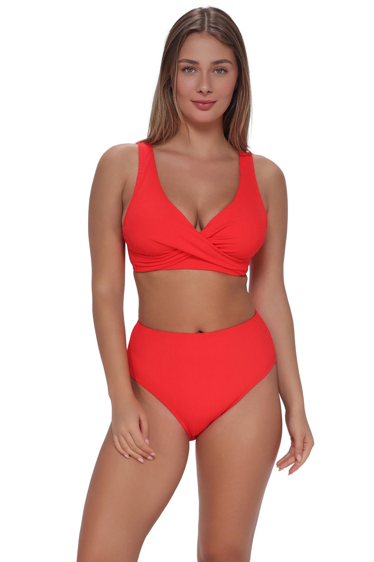 Pacifica Red Hot Rib Mirabella Top