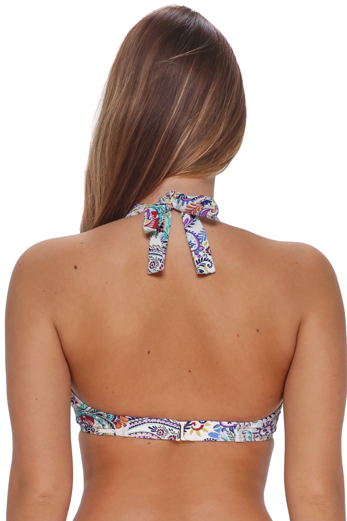 Sunsets Tide Pool Twist Muse Halter Top