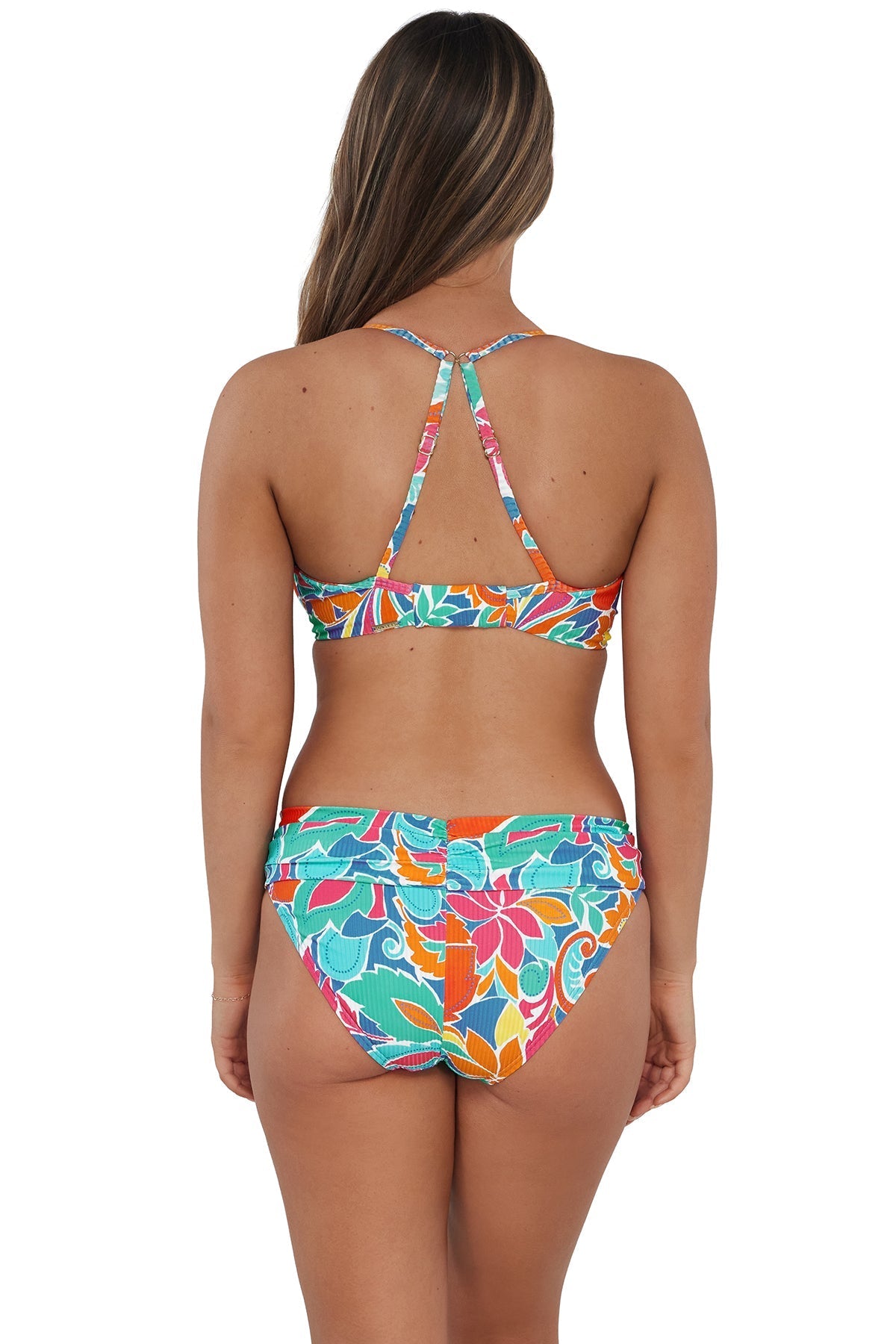 SALE Sunsets Festive Floral Sandbar Rib Crossroads Underwire Top