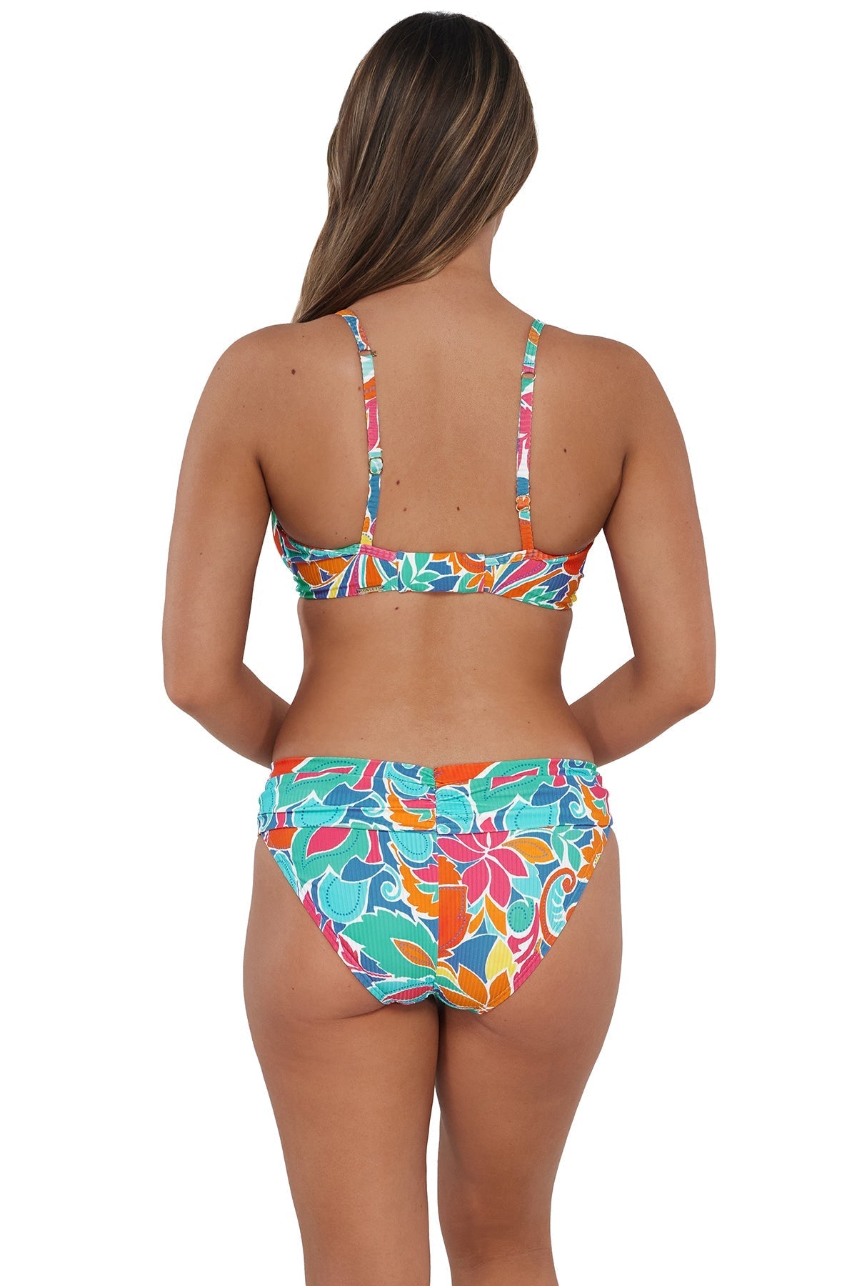SALE Sunsets Festive Floral Sandbar Rib Crossroads Underwire Top