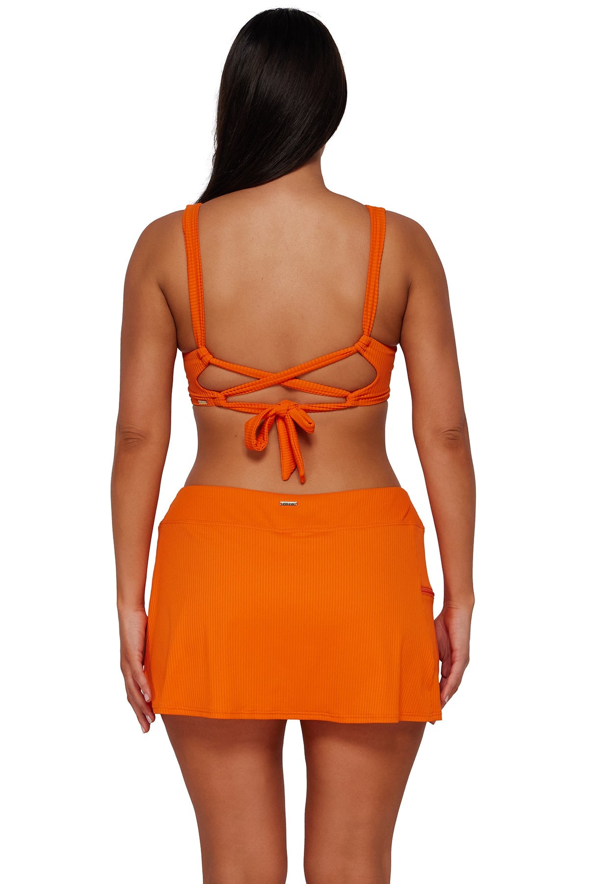Sunsets Kumquat Sandbar Rib Elsie Top