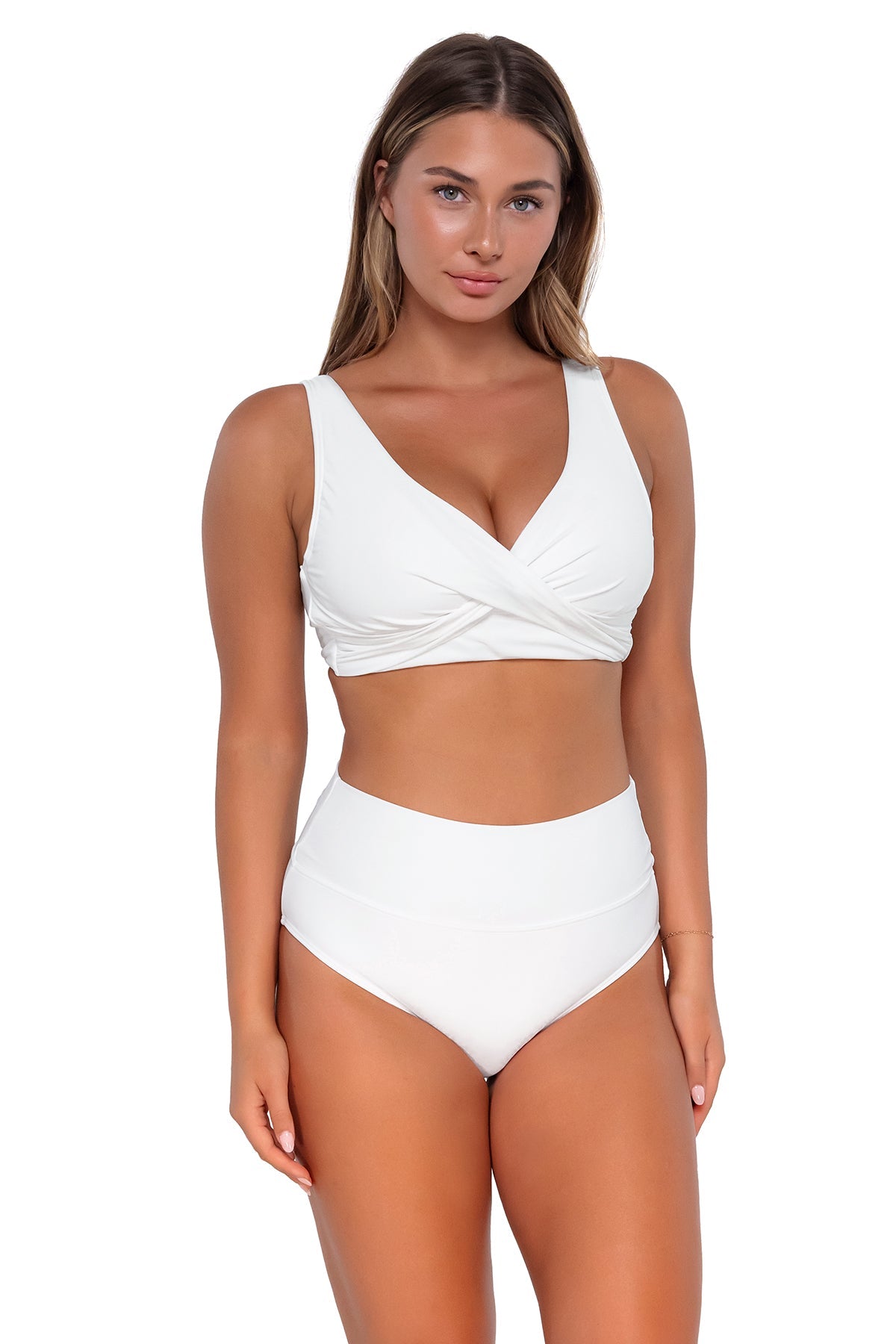 Sunsets White Lily Hannah High Waist Bottom