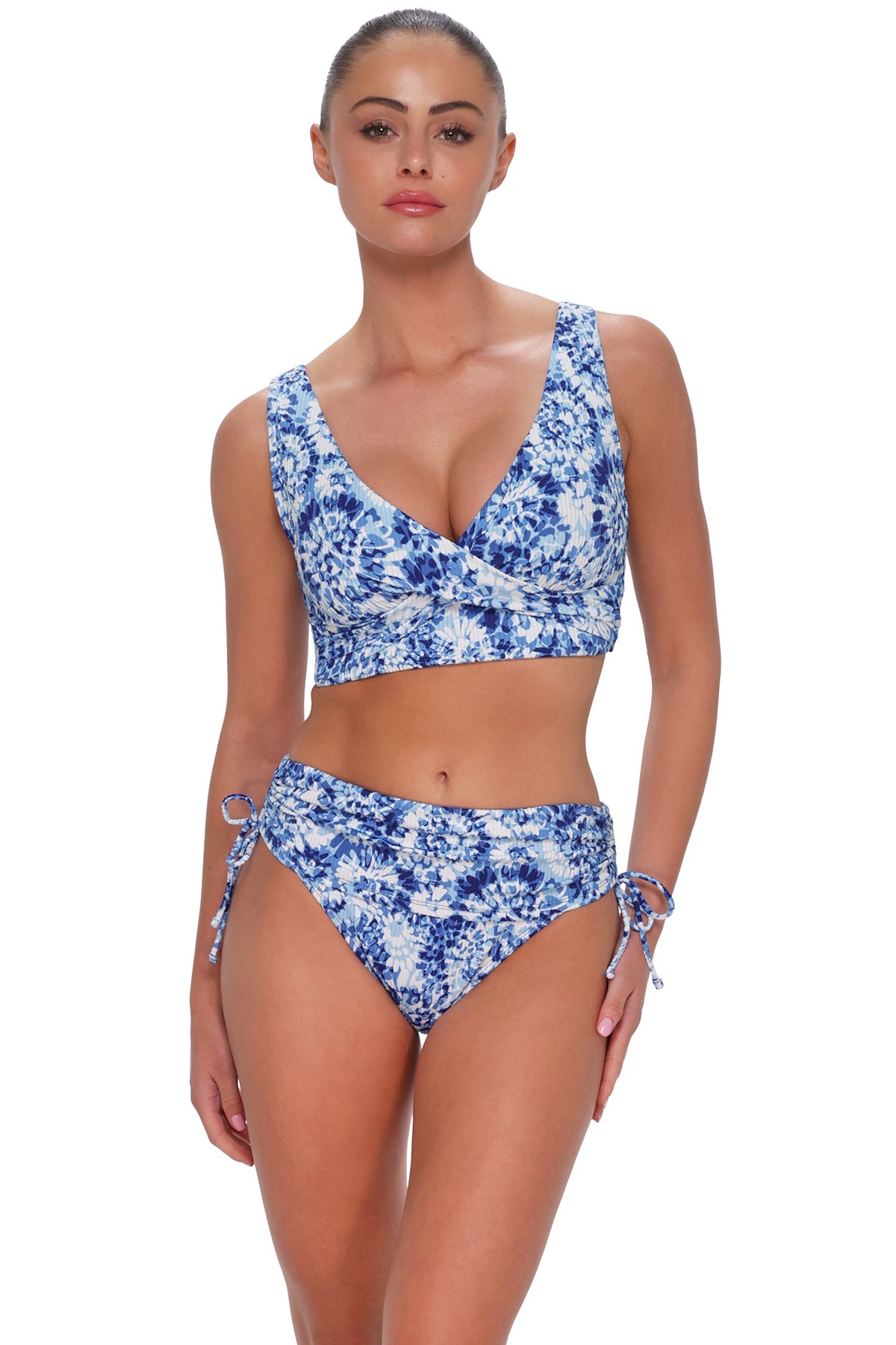 Sunsets Island Ink Rib Elsie Top