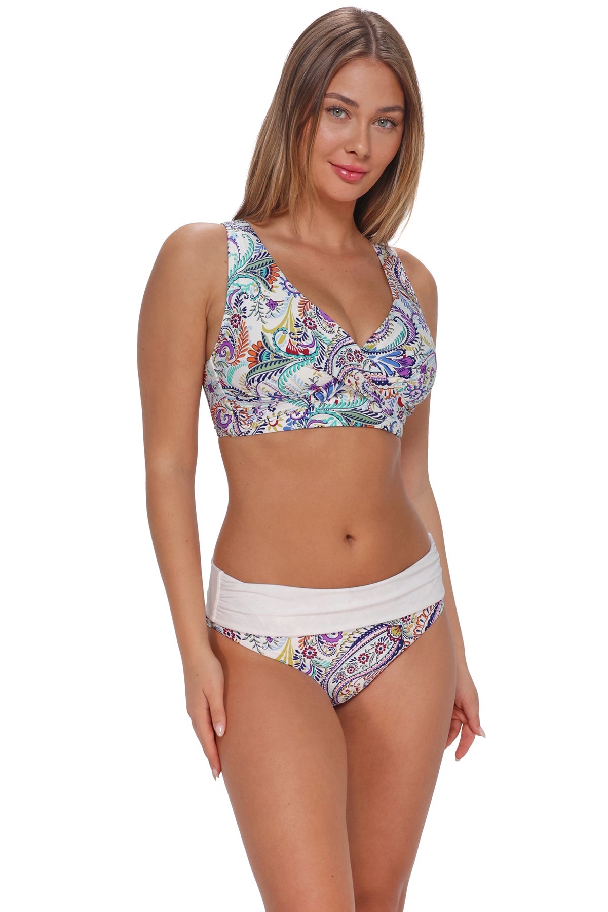 Sunsets Tide Pool Twist Elsie Top