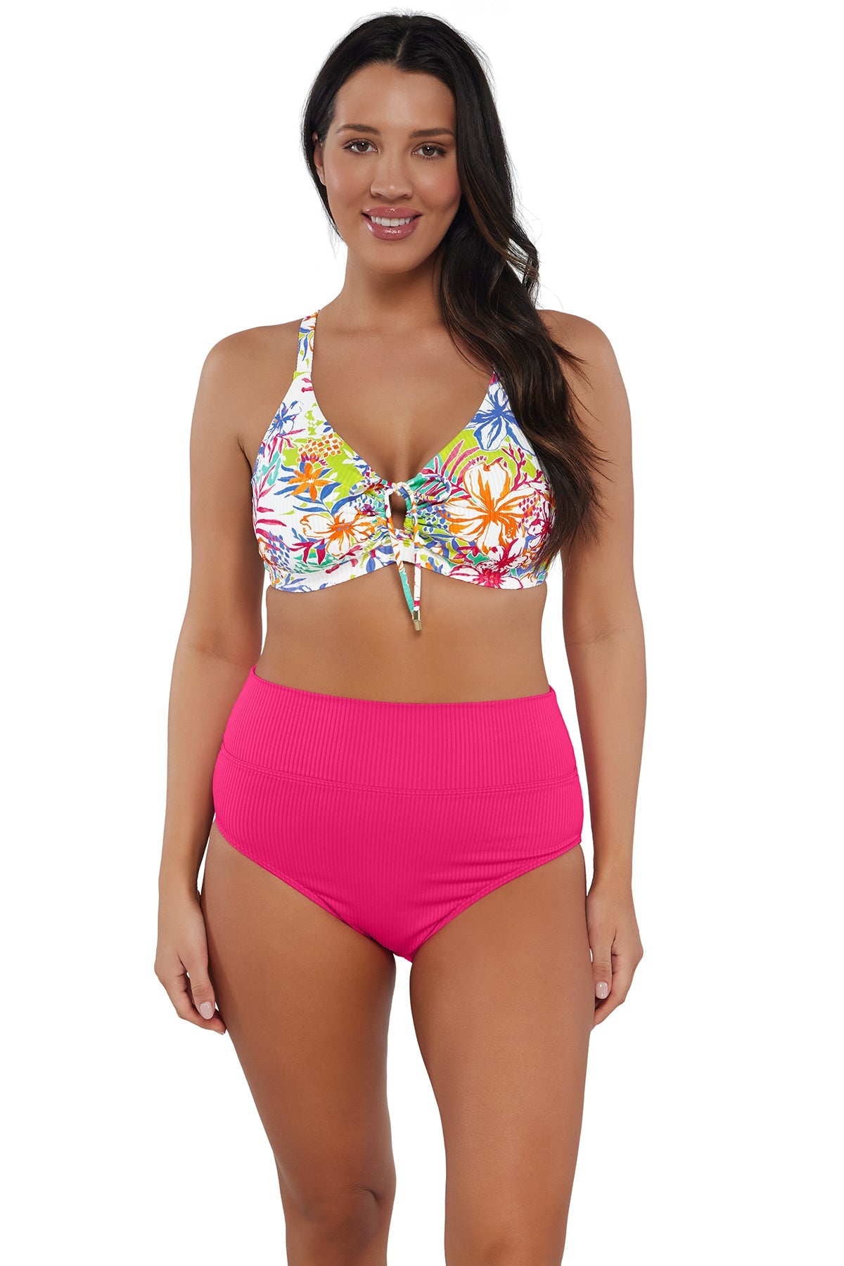 Sunsets Botanical Bliss Sandbar Rib Kauai Keyhole Top