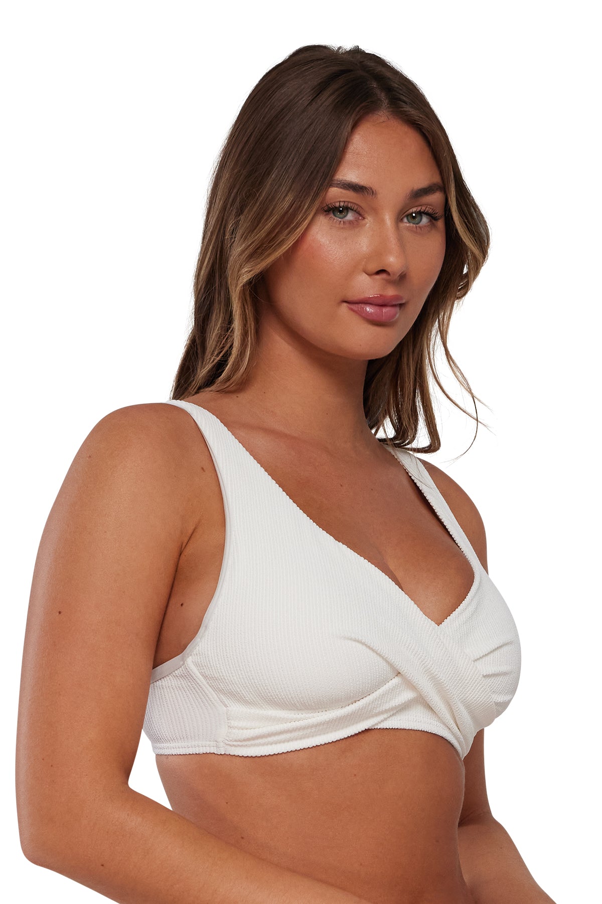 Pacifica Coconut Sorbet Mirabella Top with Trim