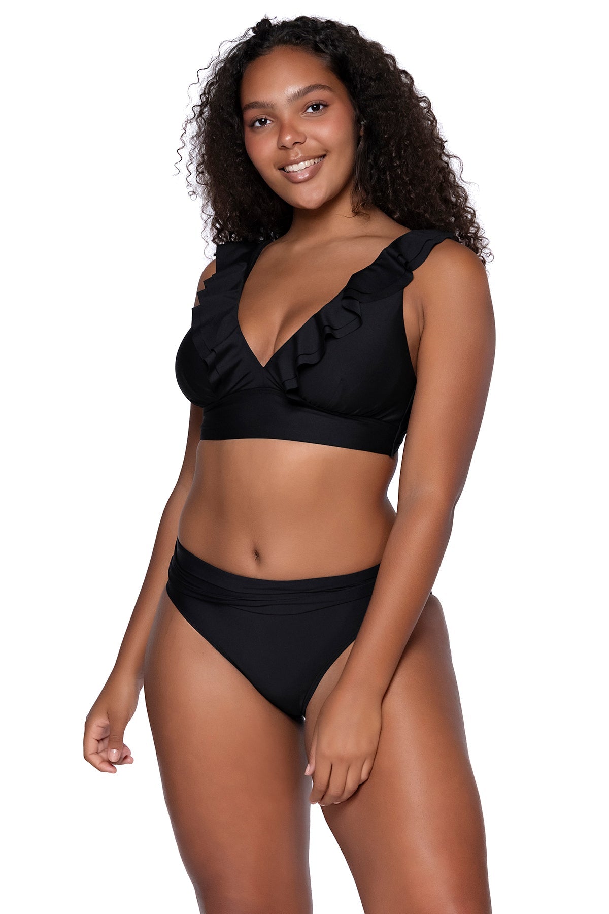 Sunsets Black Willa Wireless Top