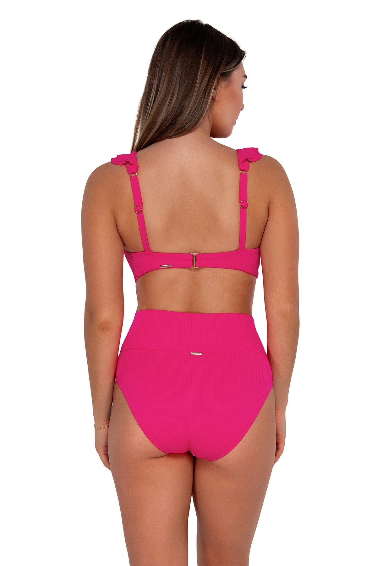 Sunsets Begonia Sandbar Rib Hannah High Waist Bottom