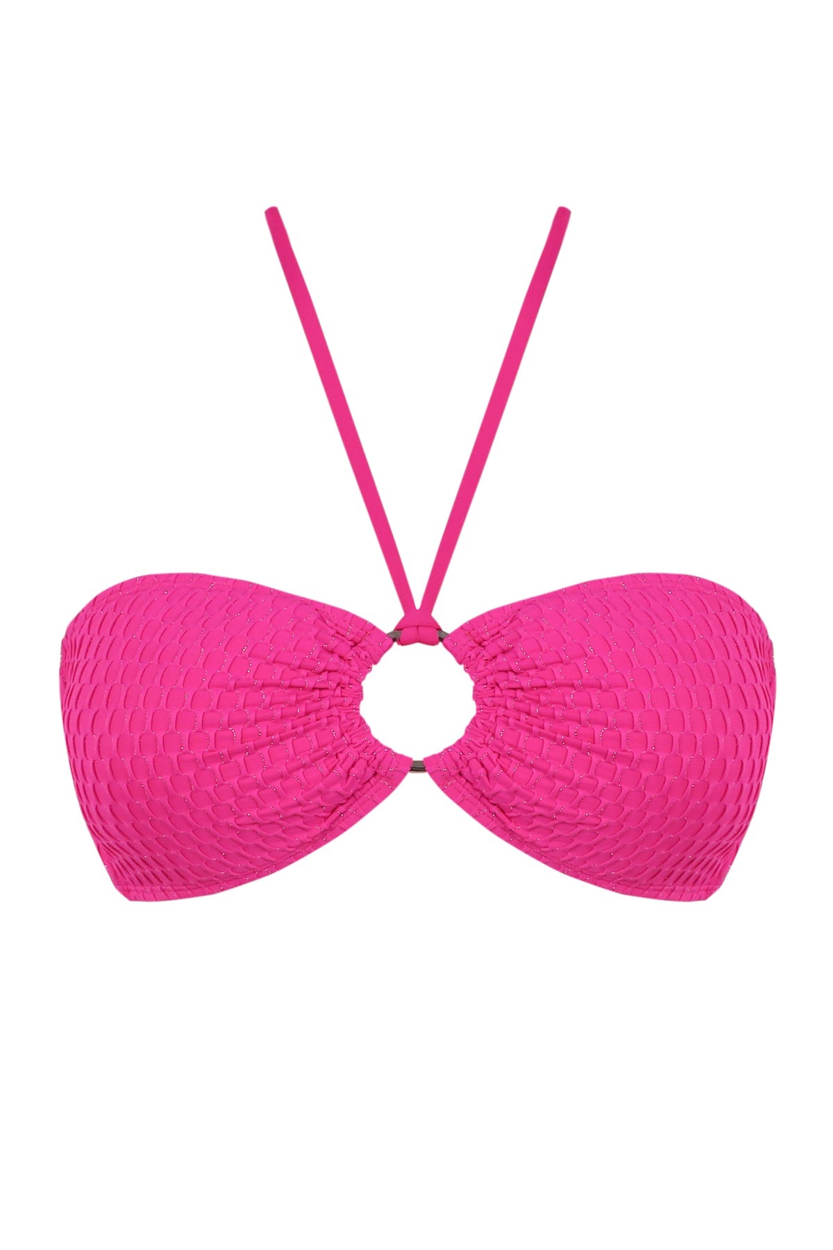 Pacifica Pink Diamond Lurex Nina Bandeau Top