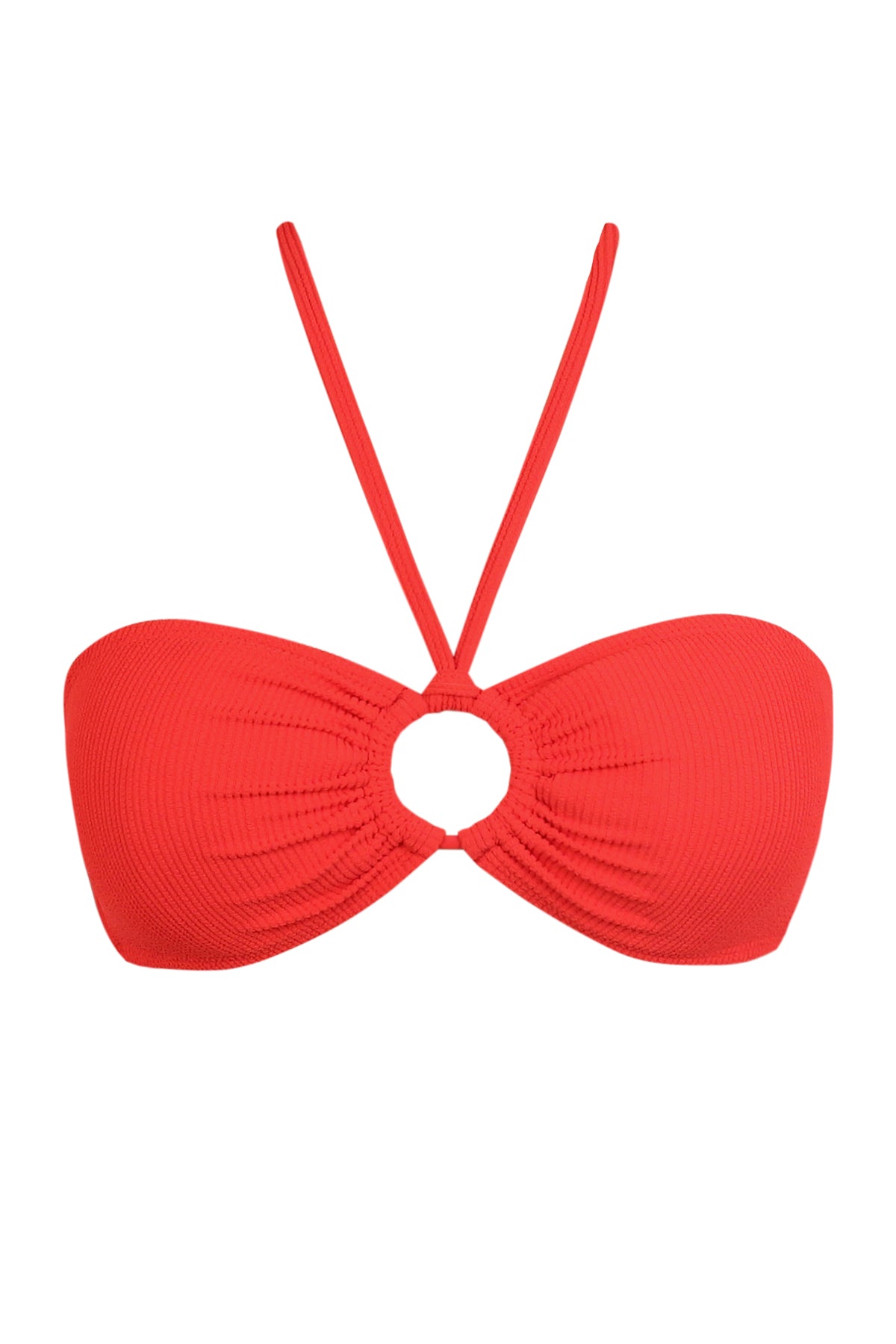 Pacifica Red Hot Rib Nina Bandeau Top